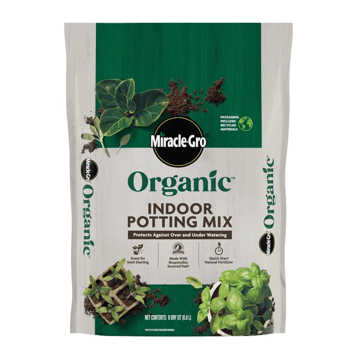 Miracle Gro 8qt Organic Indoor Potting Mix