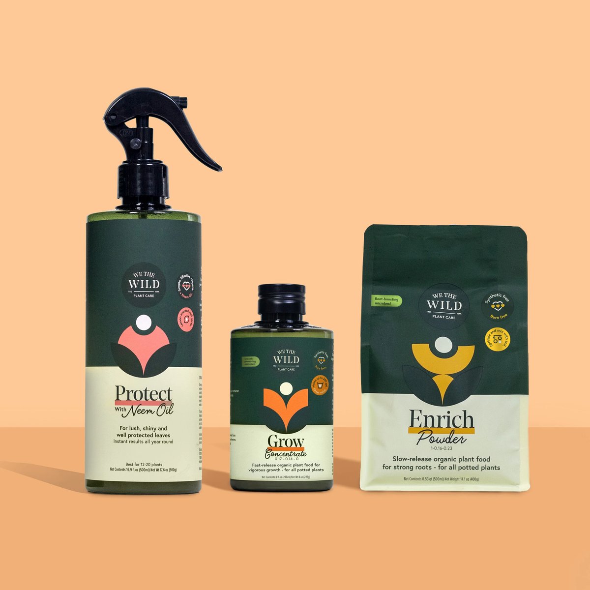 We The Wild Houseplant Care Kit Organic Starter Kit