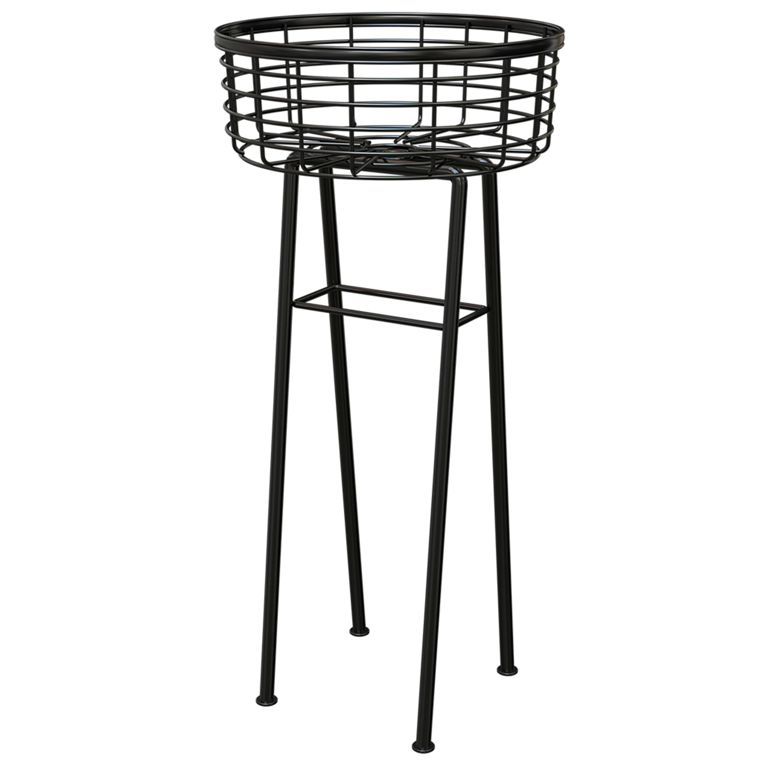 PANACEA PRODUCTS Panacea 24" Modern Farmhouse Basket Plant Stand — Single Unit