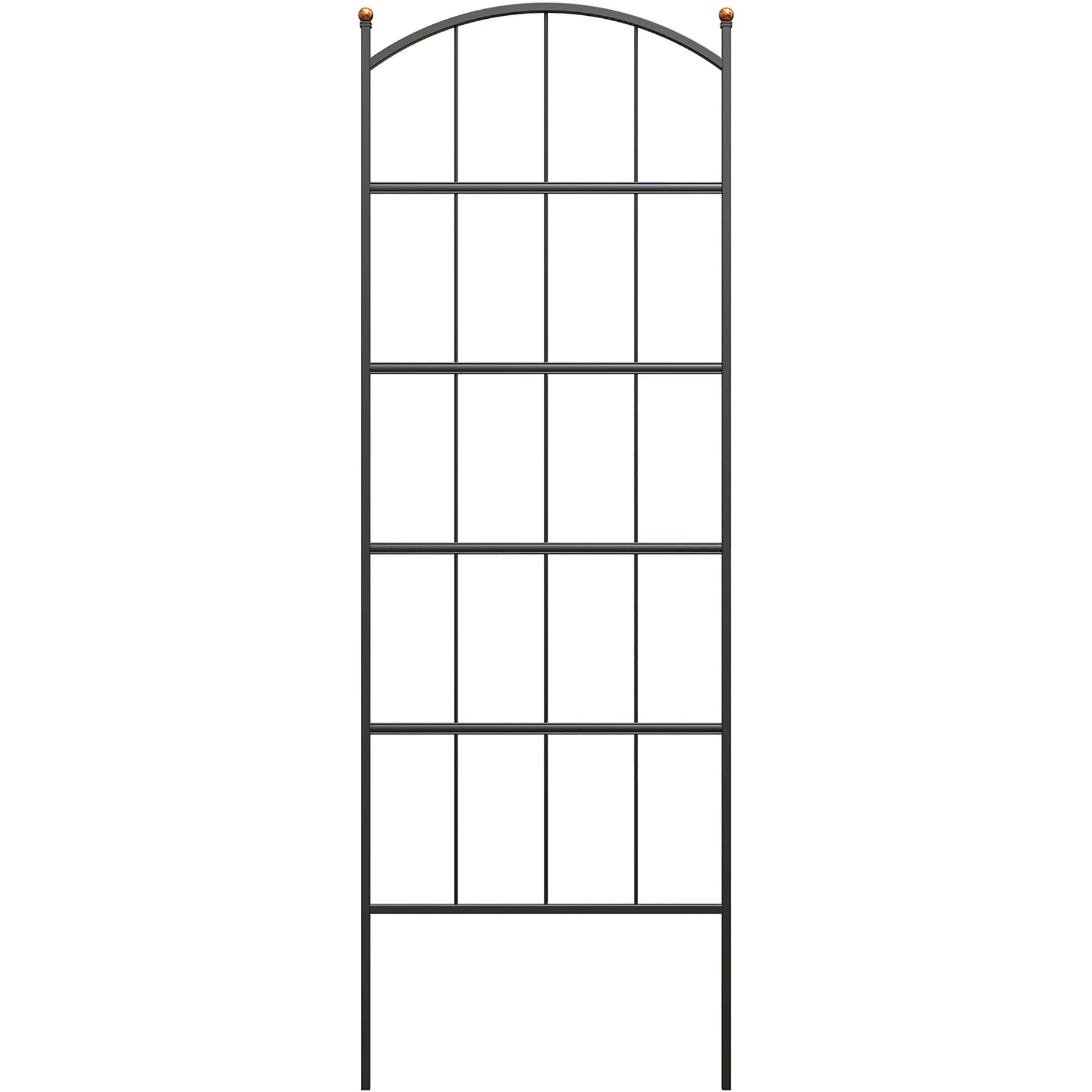 PANACEA PRODUCTS Panacea 75" Modern Farmhouse Trellis Black — Single Unit