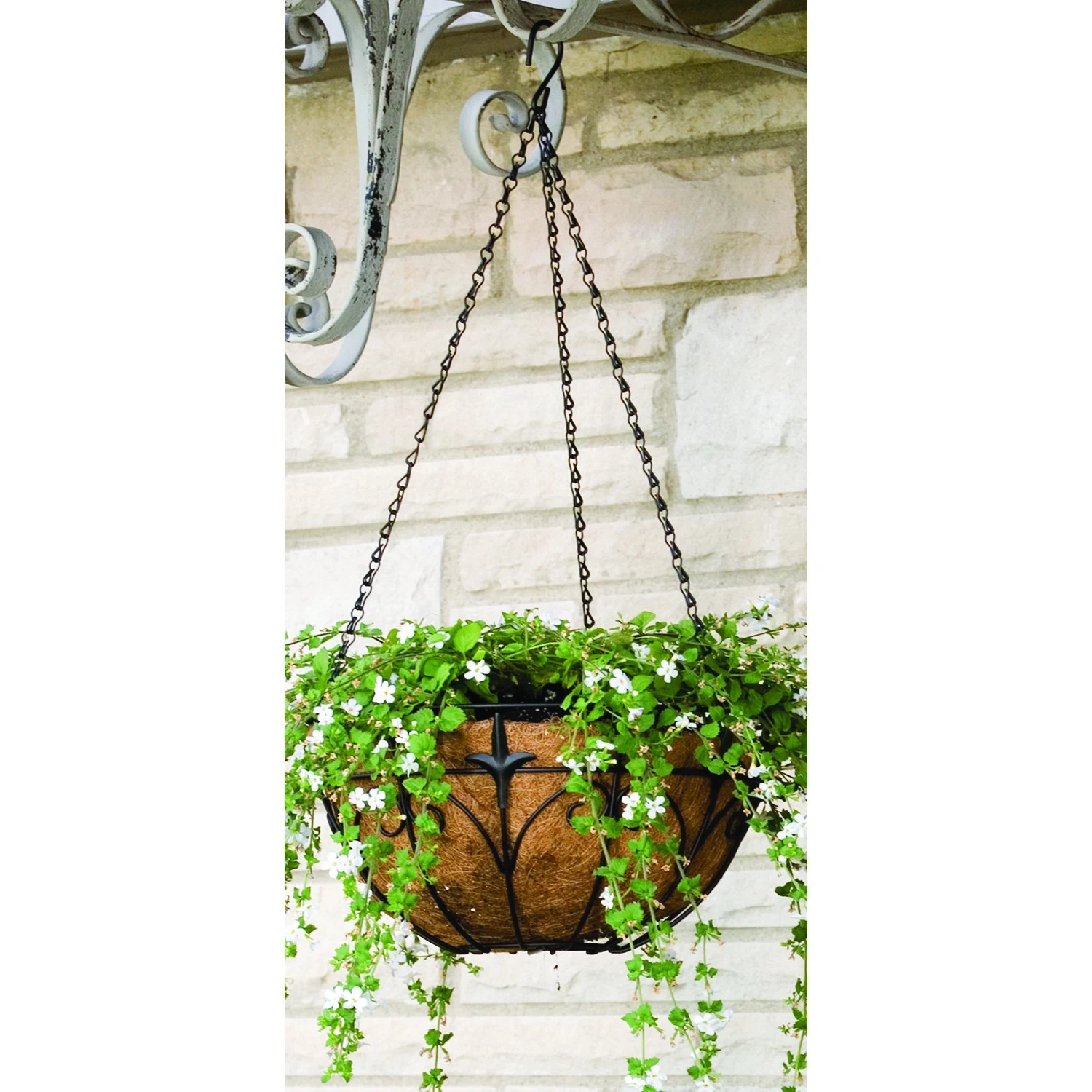 PANACEA PRODUCTS Panacea 14" Classic Finial Hanging Basket — Single Unit