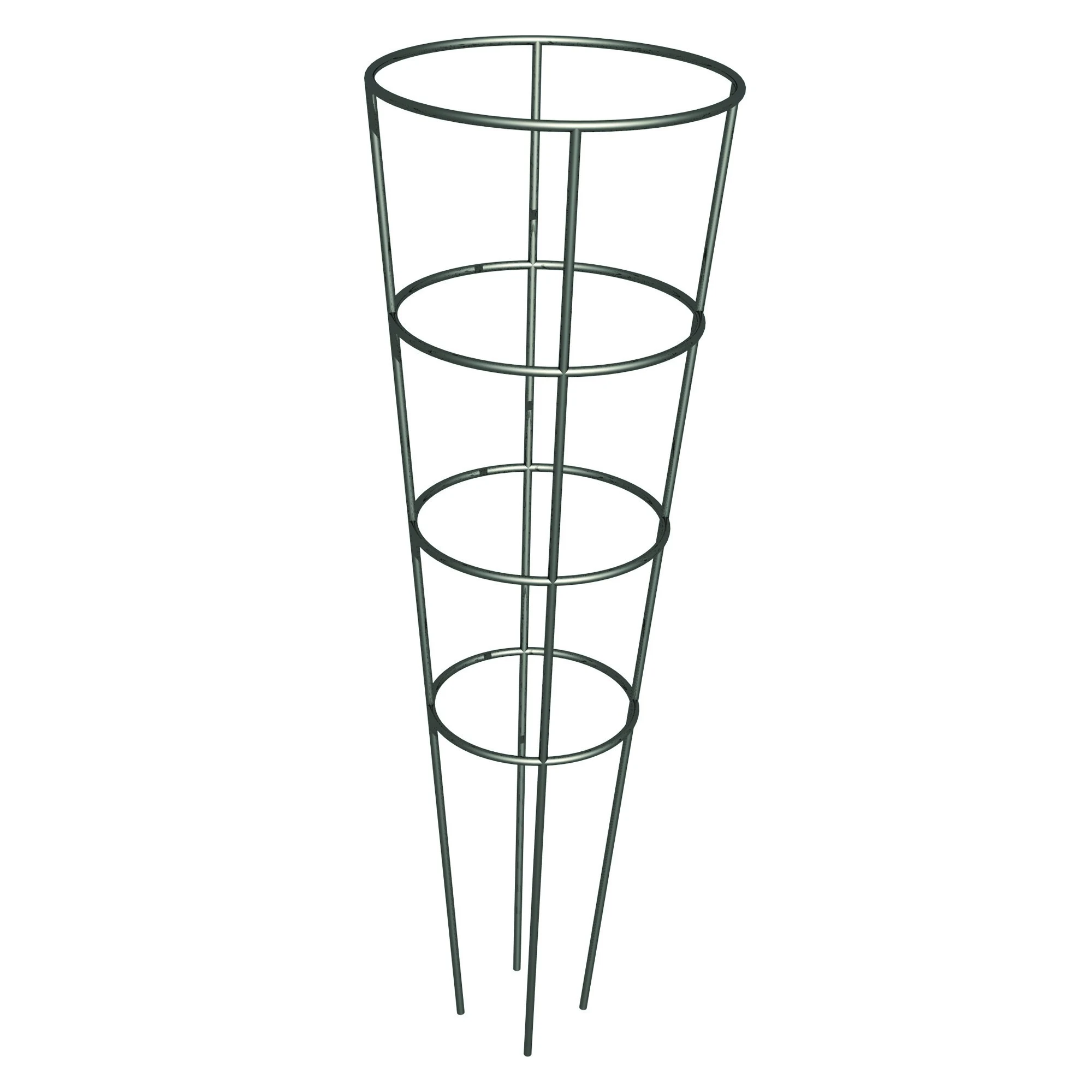 PANACEA PRODUCTS Panacea 60" Widemouth 4 Leg 4 Ring Galvanized Tomato Cage — Single Unit
