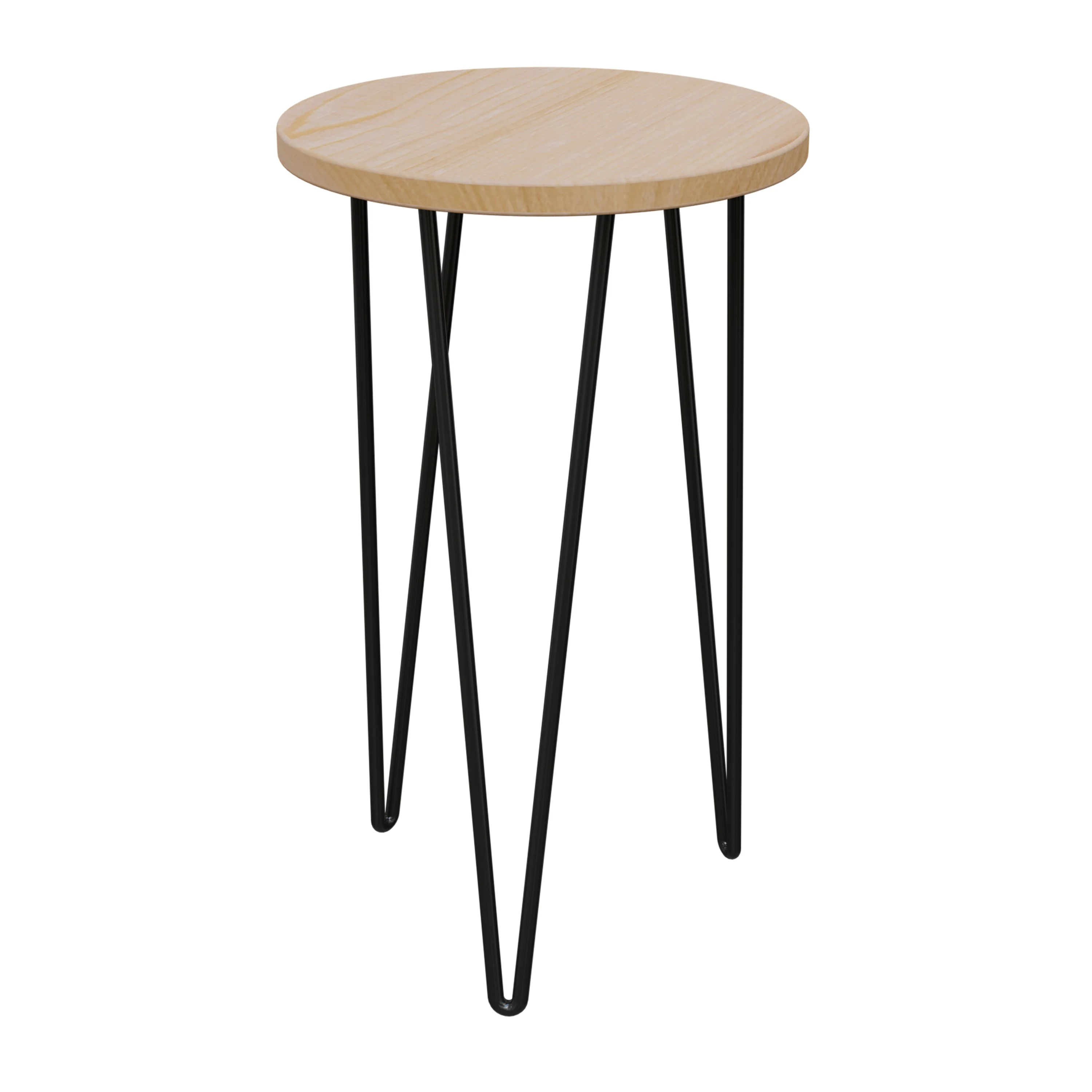 PANACEA PRODUCTS Panacea 16" Steel & Bamboo Mid Century Plant Stand — Single Unit