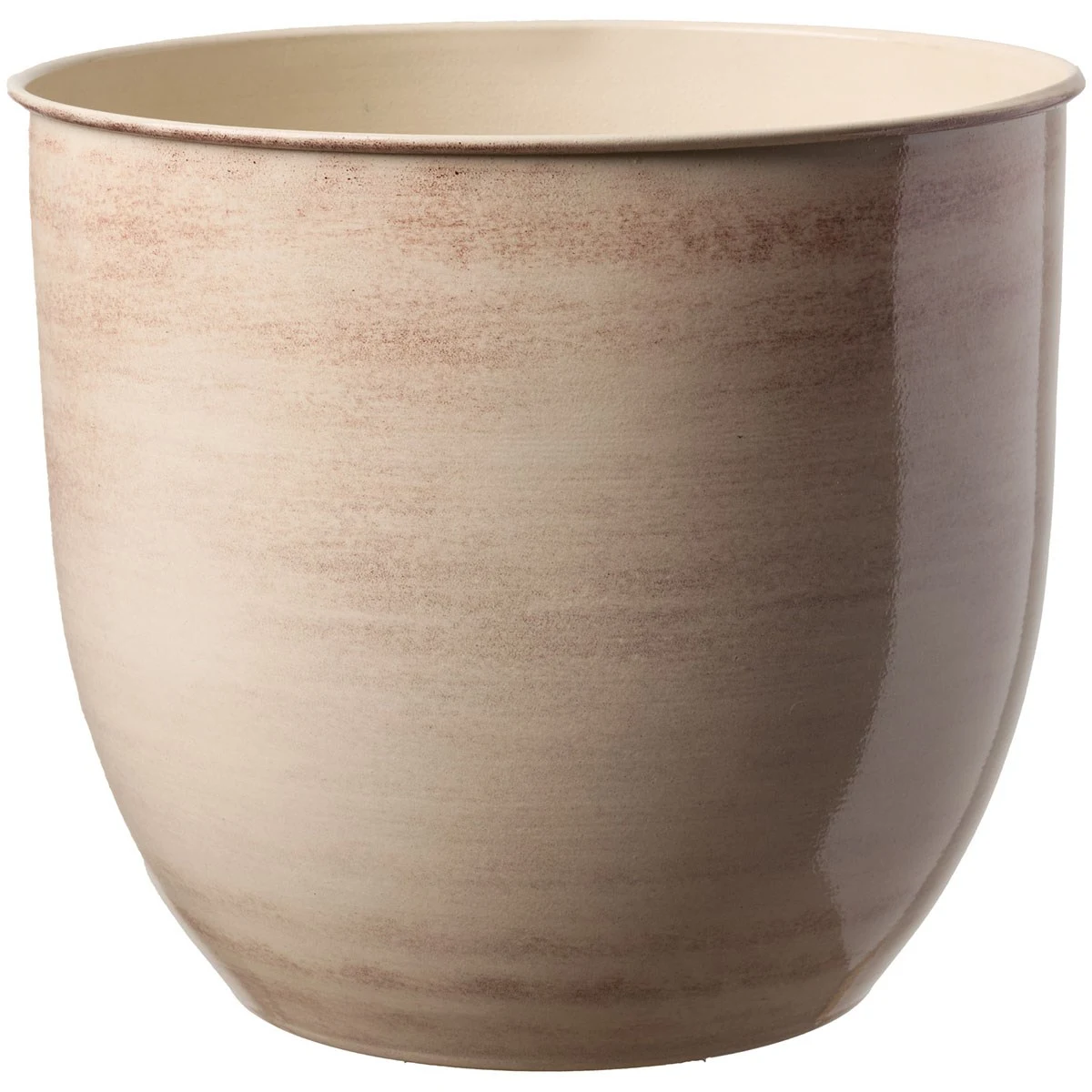 BLOEM, LLC Bloem 12" Canyon Cream Metal Planter — Single Unit