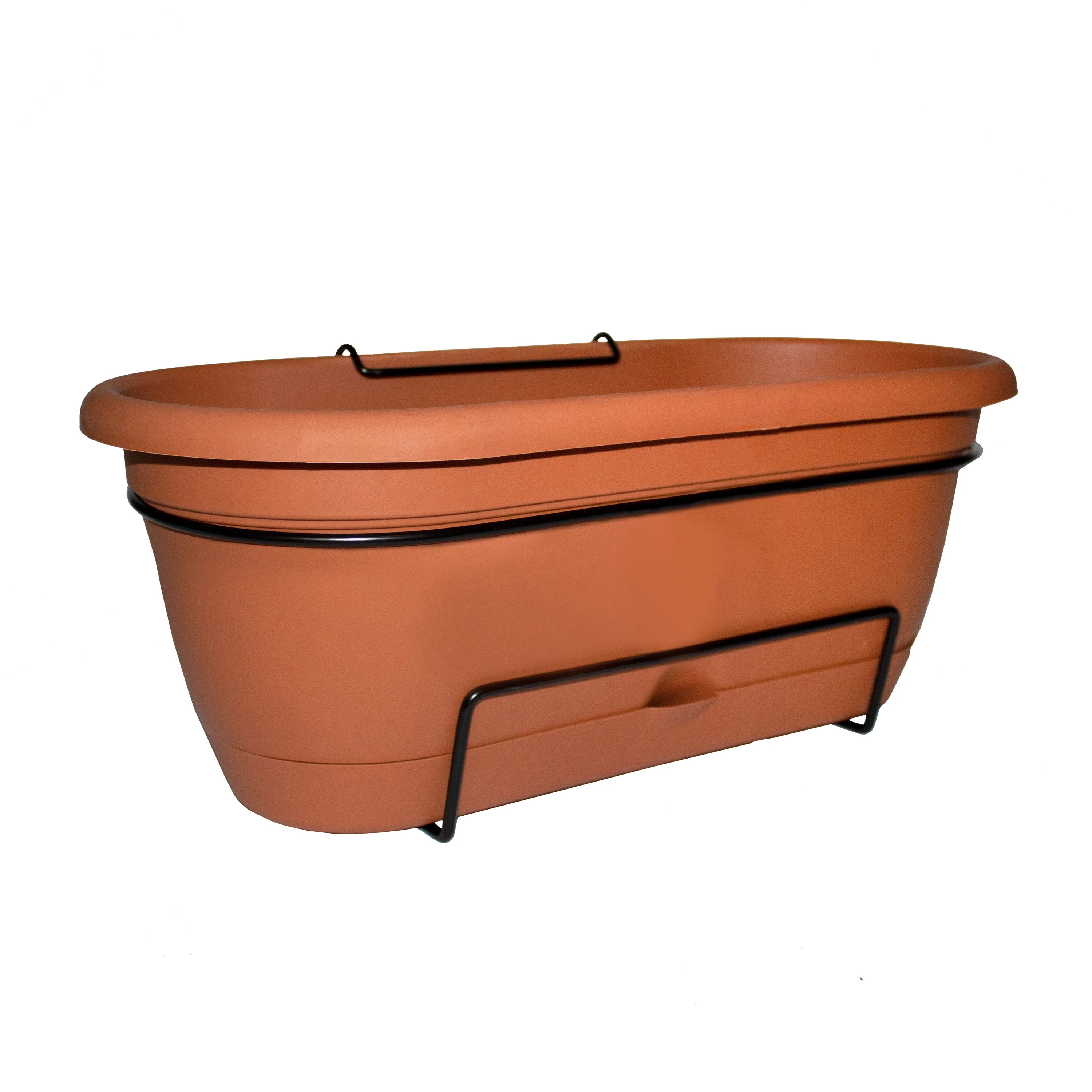 BLOEM, LLC Bloem 18" Lucca Balcony Box Terra Cotta — Single Unit
