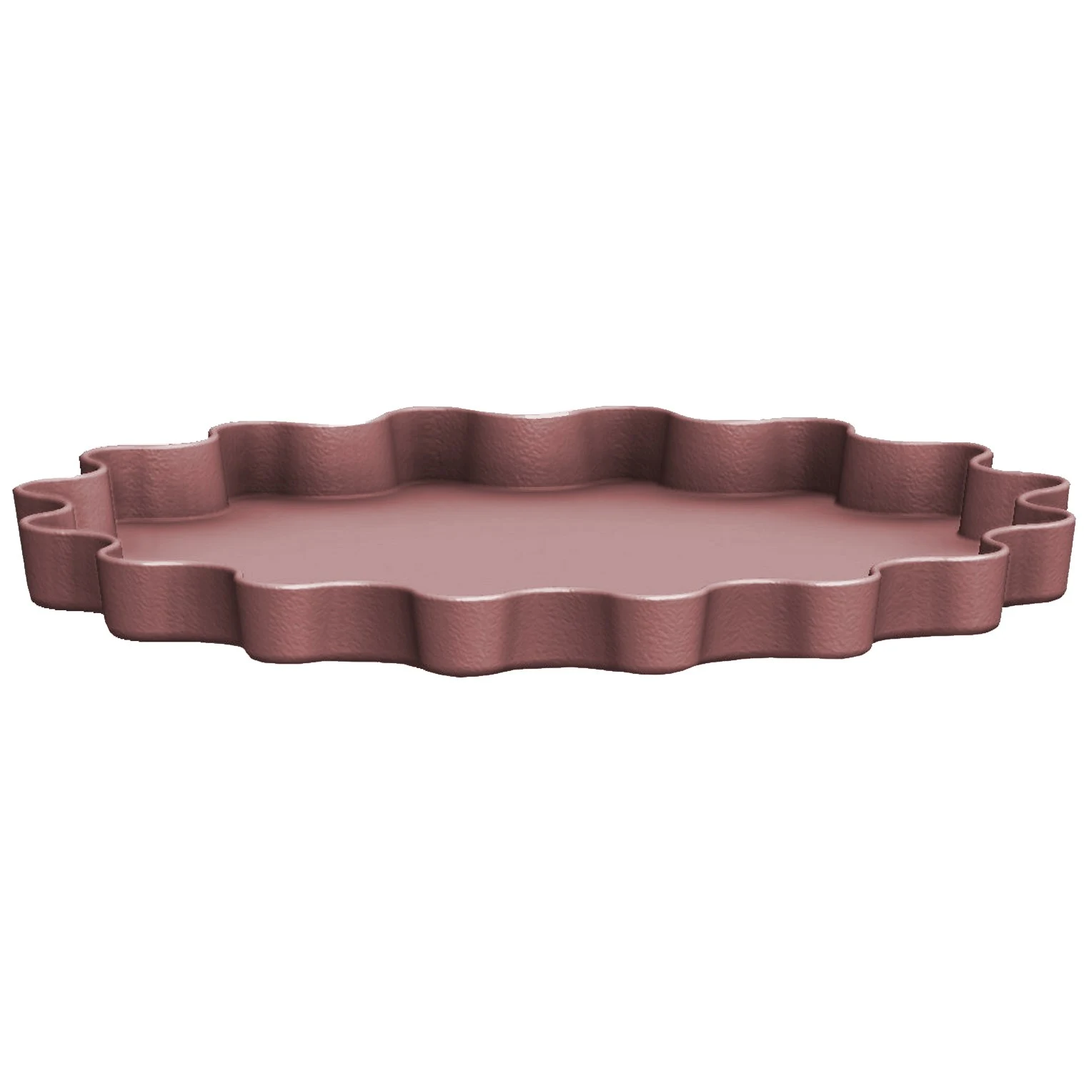 BLOEM, LLC Bloem 6" Wave Deco Saucer Dusty Rose — Single Unit