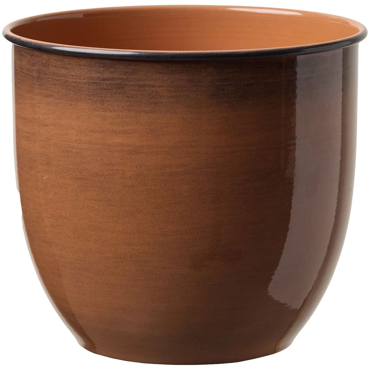 BLOEM, LLC Bloem 12" Canyon Terra Cotta Metal Planter — Single Unit