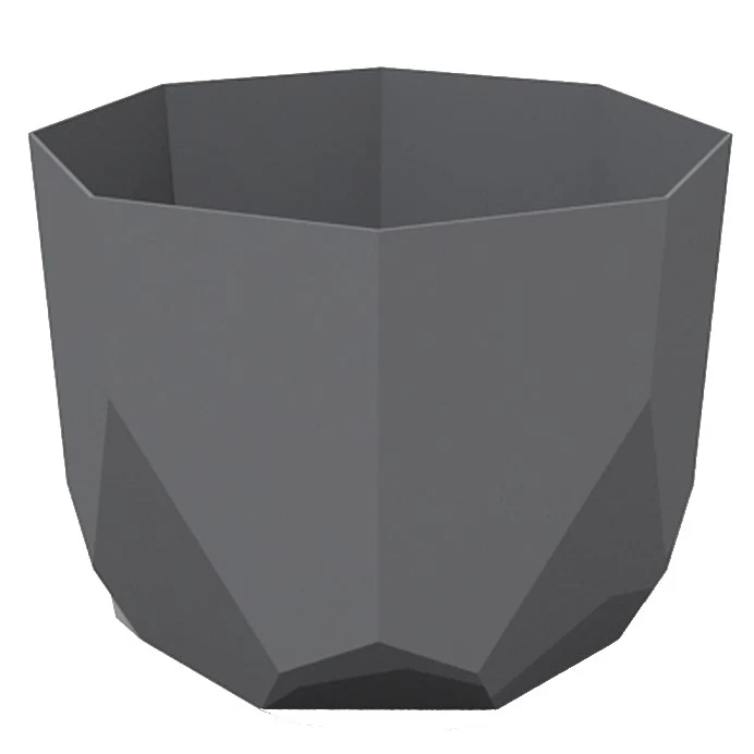 BLOEM, LLC Bloem 6" Tuxton Planter Charcoal — Single Unit