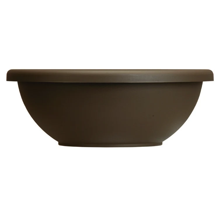 THE HC COMPANIES INC (MYERS) HC 12" Garden Bowl Planter Chocolate w/ Removable Drain Plugs Akro Mils — Single Unit