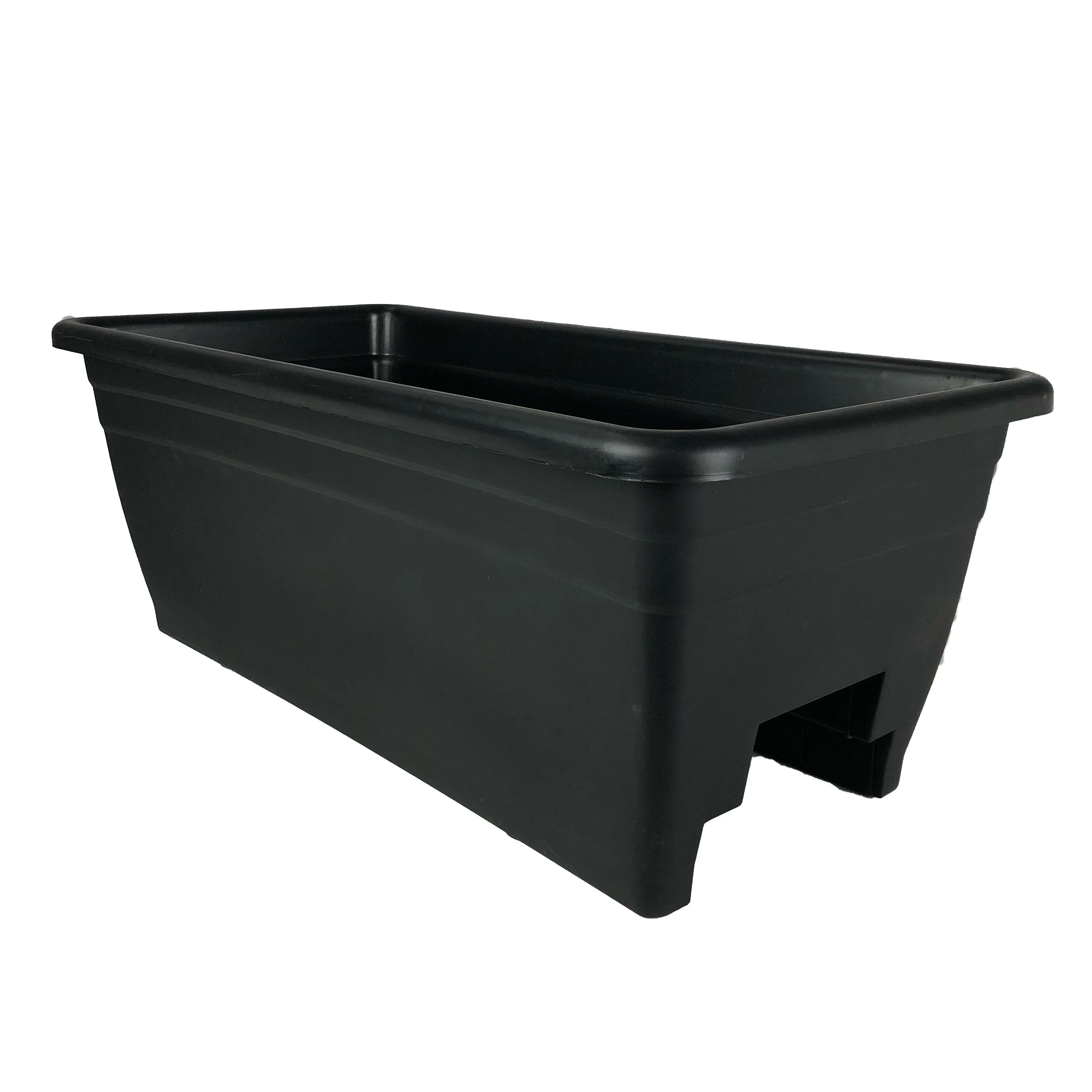 THE HC COMPANIES INC (MYERS) HC 24" Deck Rail Box Planter Black — Single Unit