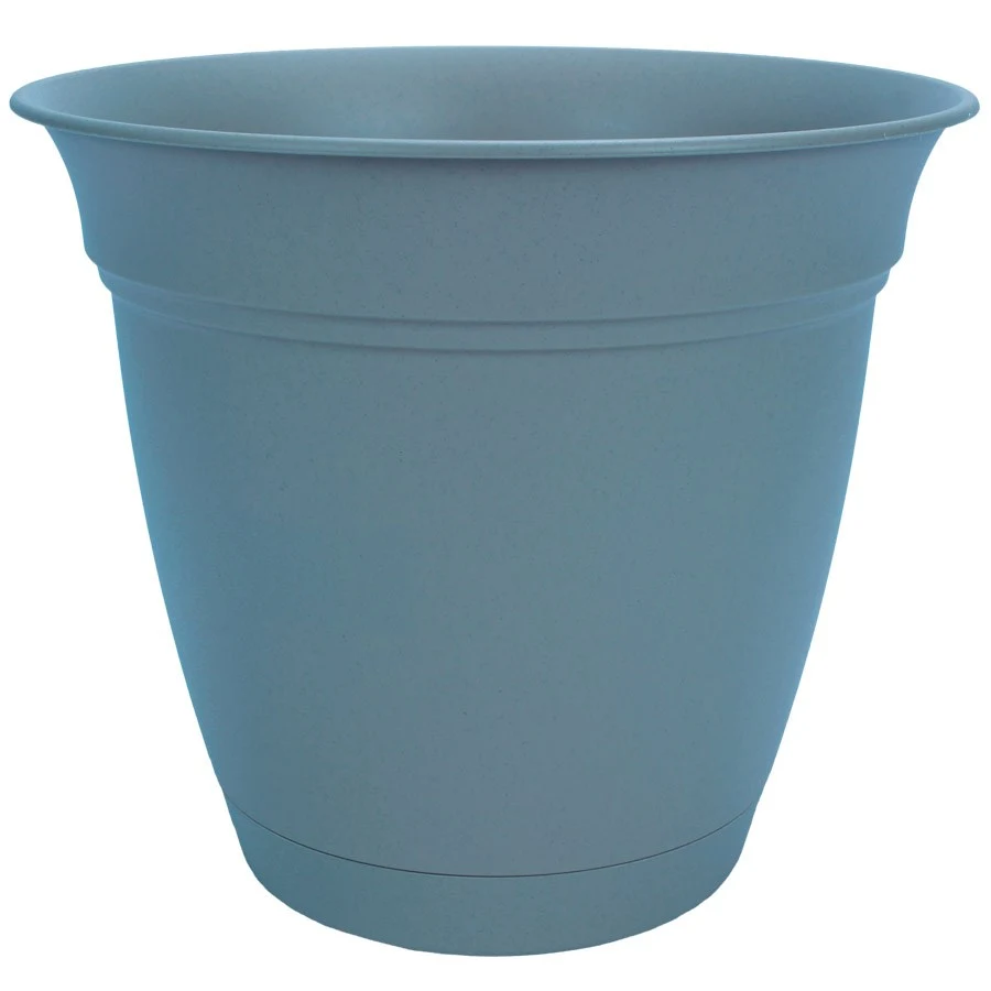 THE HC COMPANIES INC (MYERS) HC 16" Eclipse With Saucer Planter Slate Blue — Single Unit