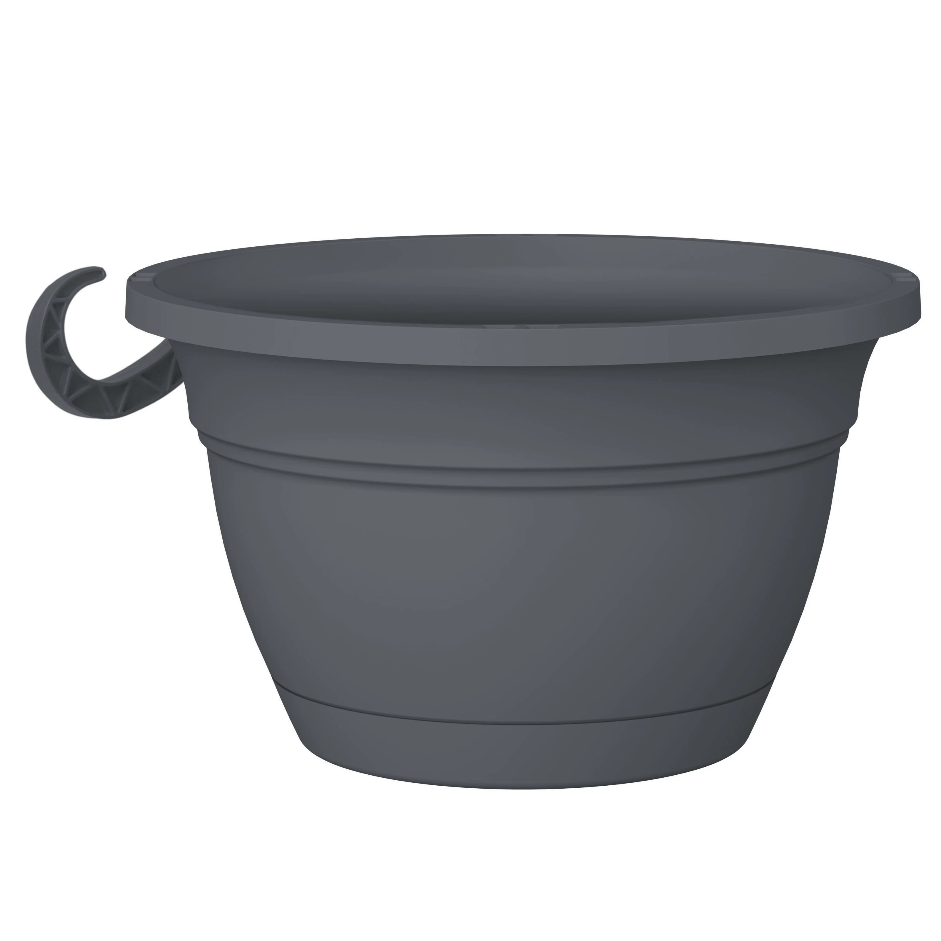 THE HC COMPANIES INC (MYERS) HC 12" Eclipse Round Hanging Basket Warm Gray — Single Unit
