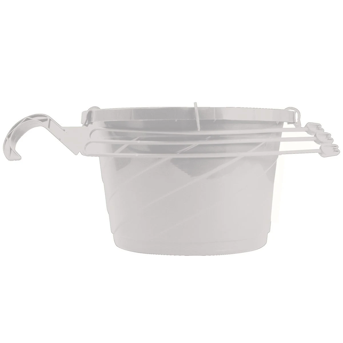 THE HC COMPANIES INC (MYERS) HC 10" Euro Swirl Hanging Basket White Akro Mils — Single Unit