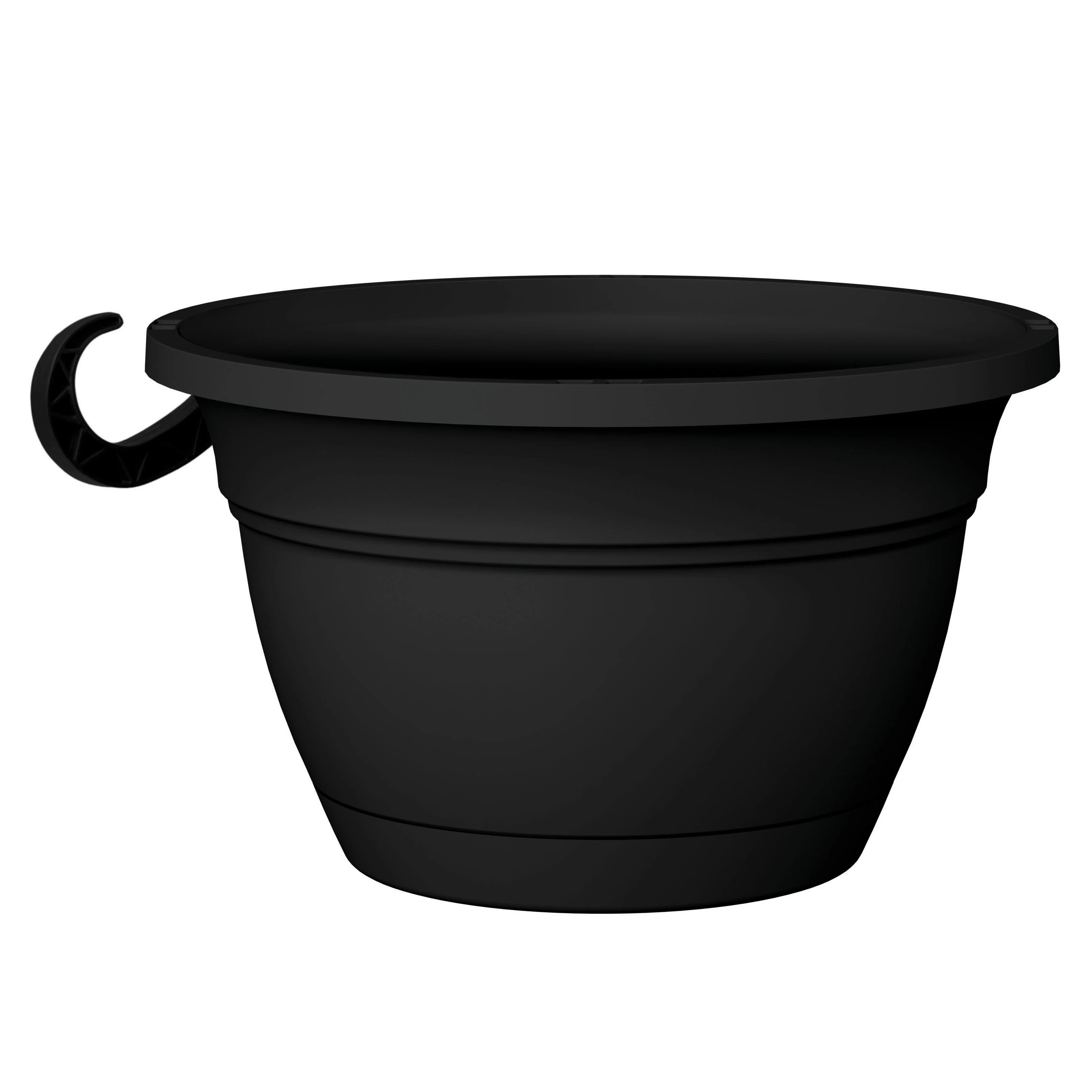 THE HC COMPANIES INC (MYERS) HC 12" Eclipse Round Hanging Basket Black — Single Unit