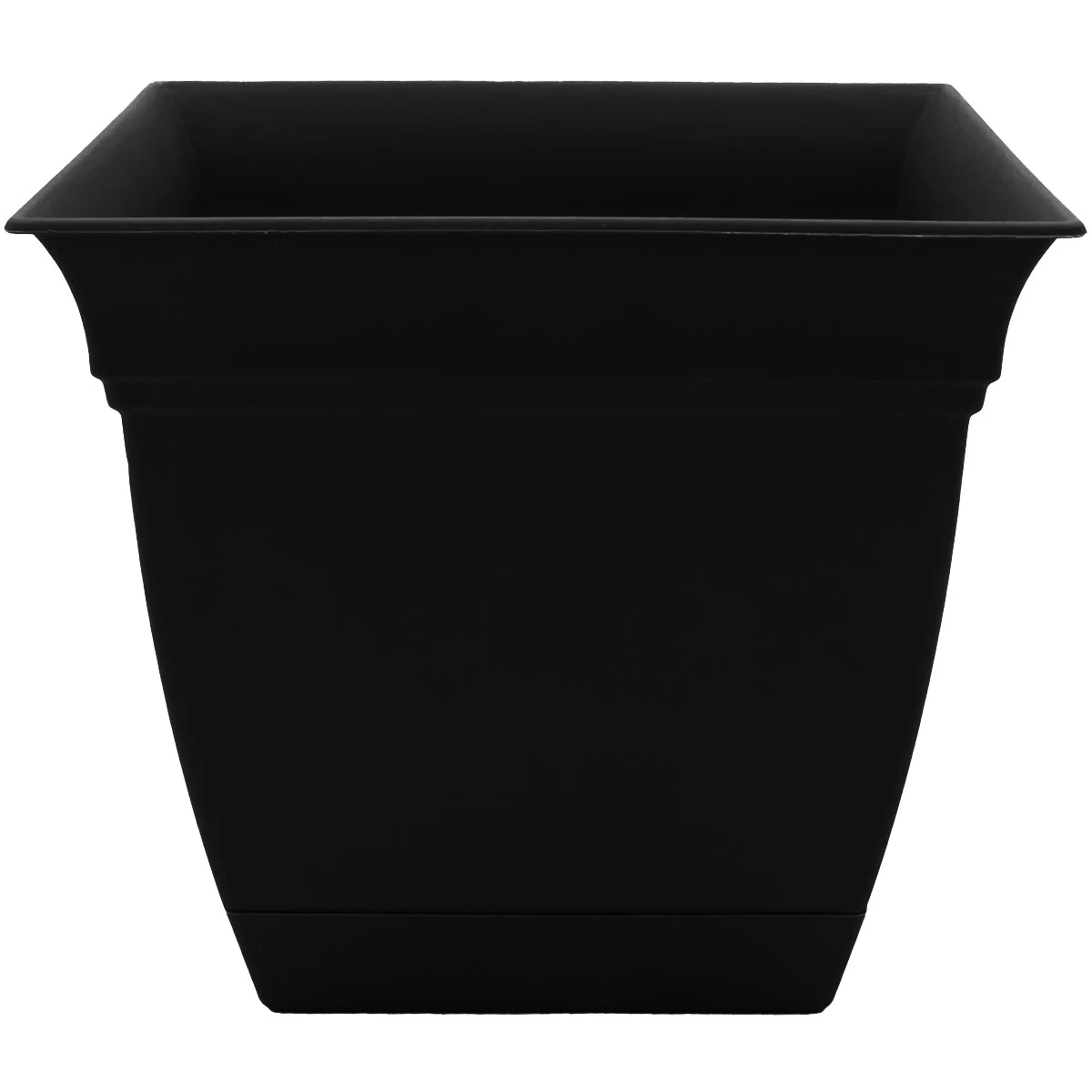 THE HC COMPANIES INC (MYERS) HC 10" Eclipse Square Planter Black — Single Unit
