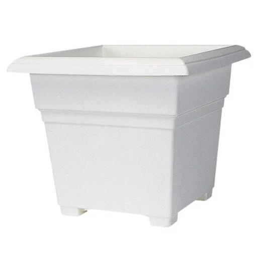 NOVELTY MANUFACTURING COM Countryside 14" Square Tub White — Single Unit