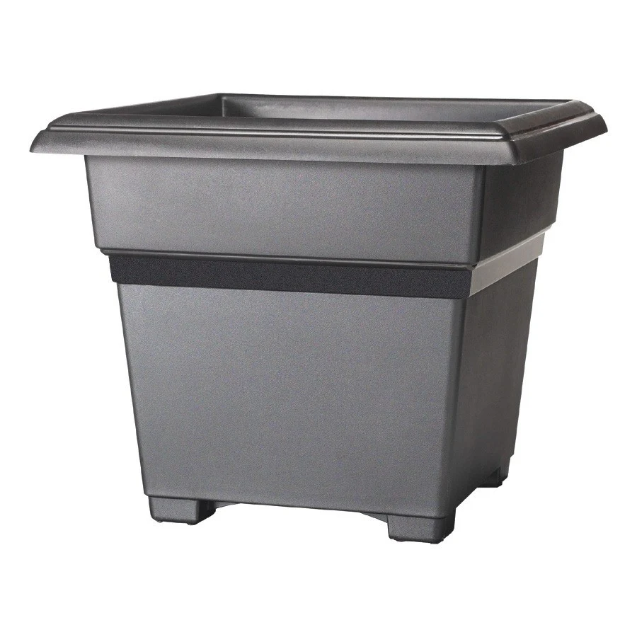 NOVELTY MANUFACTURING COM Countryside 18" Square Tub Black — Single Unit