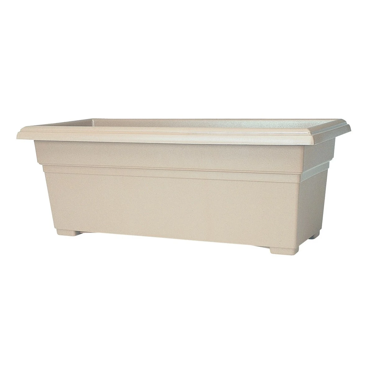 NOVELTY MANUFACTURING COM Countryside 27" PatioTub White Rectangular Planter — Single Unit