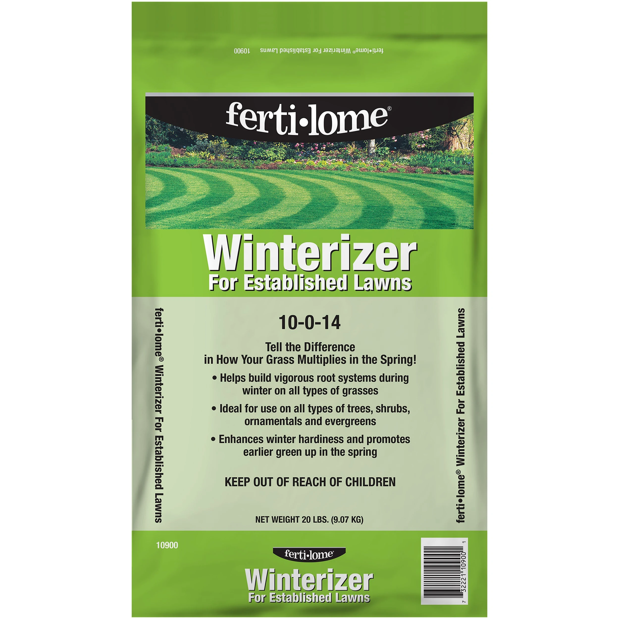VOLUNTARY PURCHASING GROUP Fertilome 20# Winterizer Established Lawn 10-0-14 — Single Unit