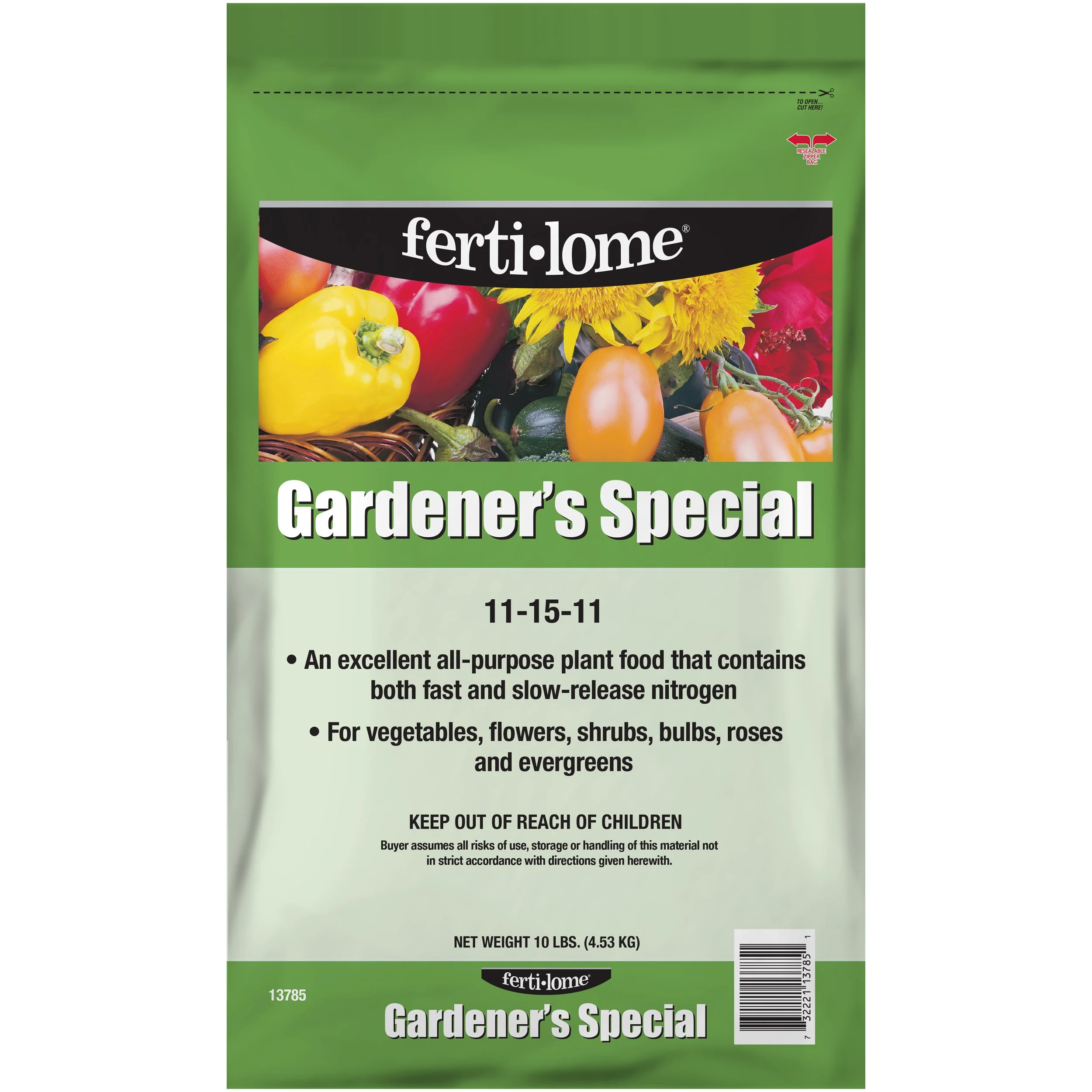 VOLUNTARY PURCHASING GROUP Fertilome 10# Gardeners Special 11-15-11 — Single Unit