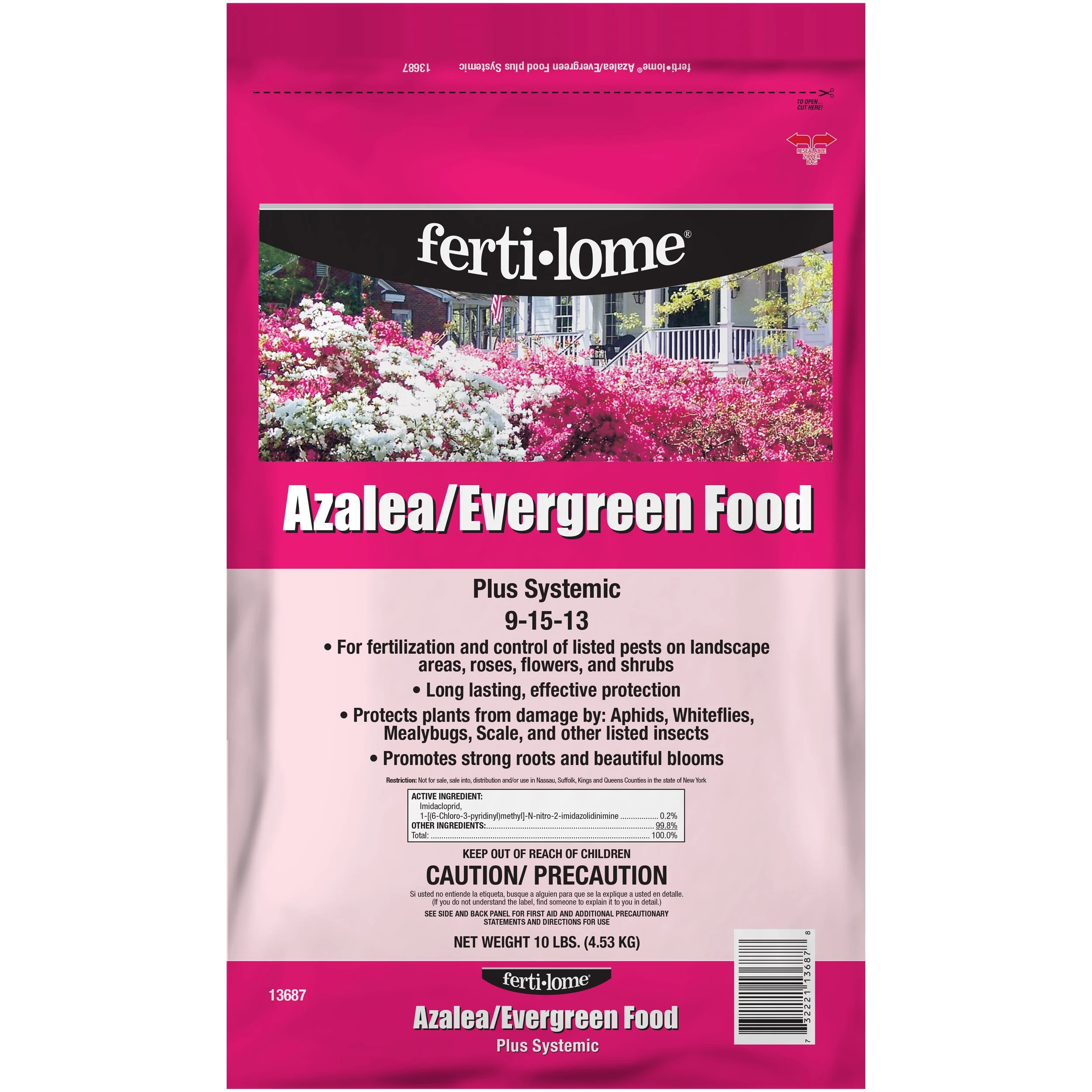VOLUNTARY PURCHASING GROUP Fertilome 10# Azalea/Evergreen Food Plus Systemic 9-15-13 — Single Unit