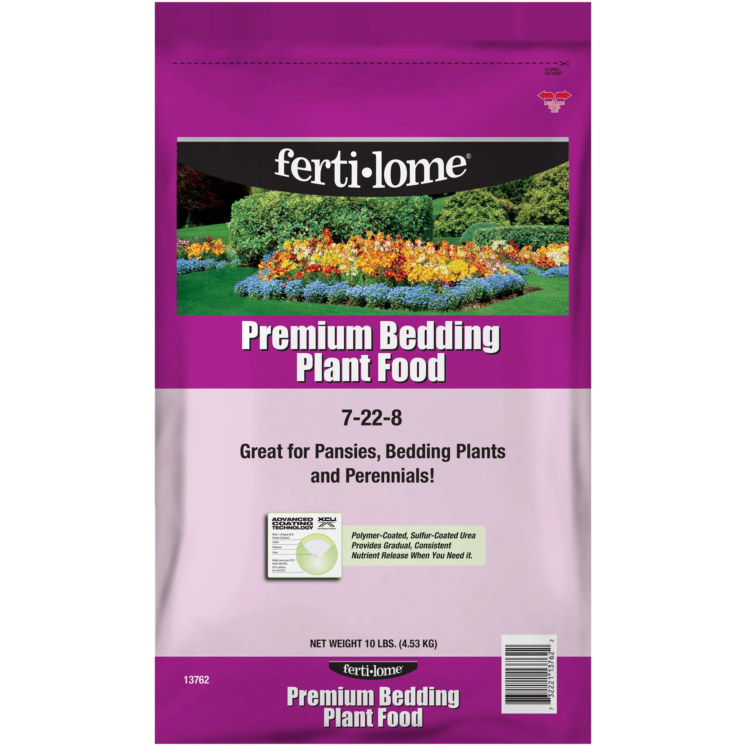 VOLUNTARY PURCHASING GROUP Fertilome 10# Premium Bedding Plant Food 7-22-8 — Single Unit