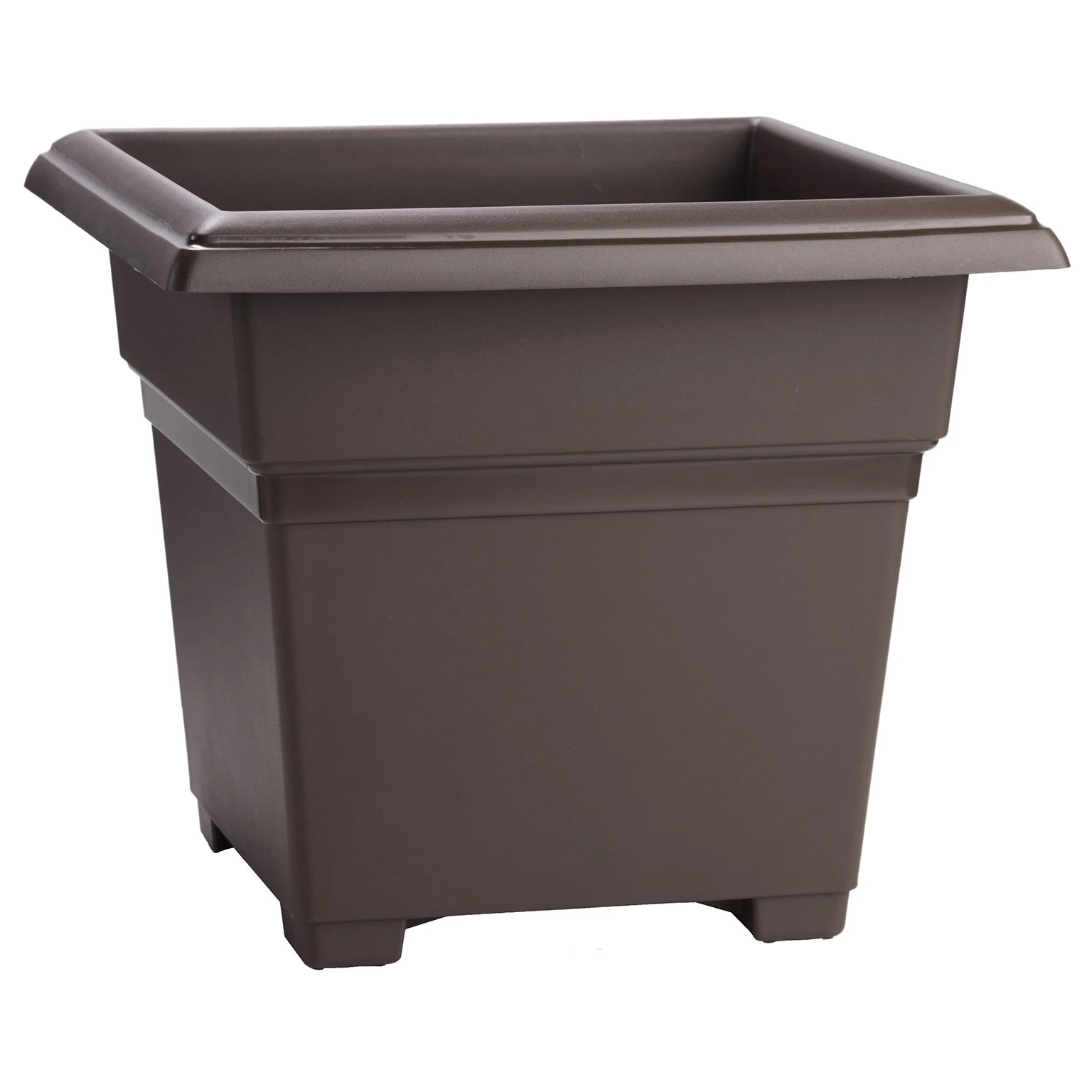 NOVELTY MANUFACTURING COM Countryside 18" Square Tub Brown — Single Unit