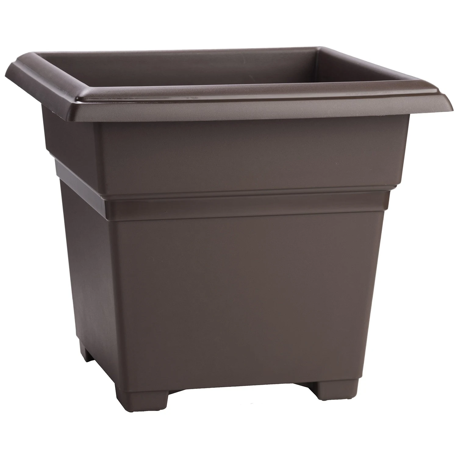 NOVELTY MANUFACTURING COM Countryside 14" Square Tub Brown — Single Unit