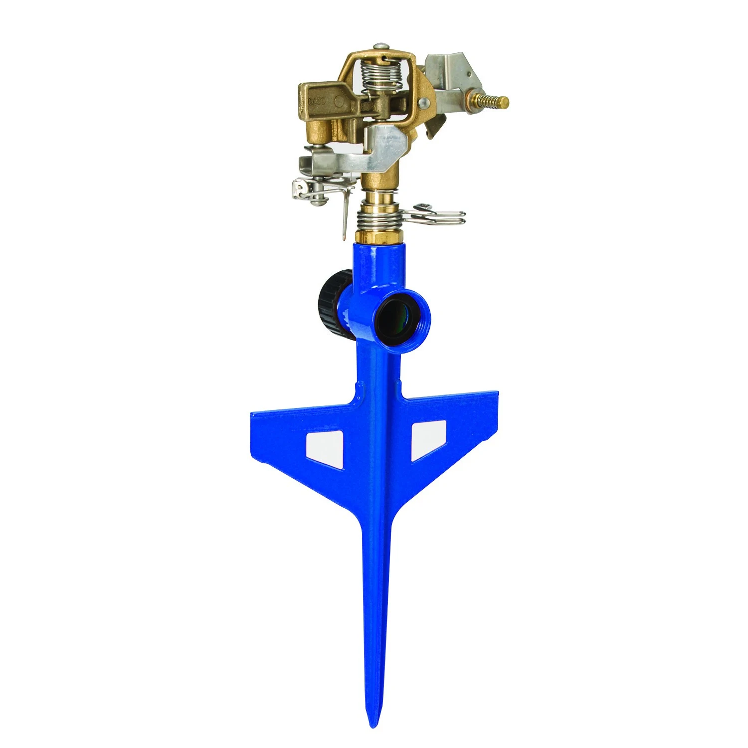 Dramm Colorstorm Impulse Stake Sprinkler Blue — Single Unit