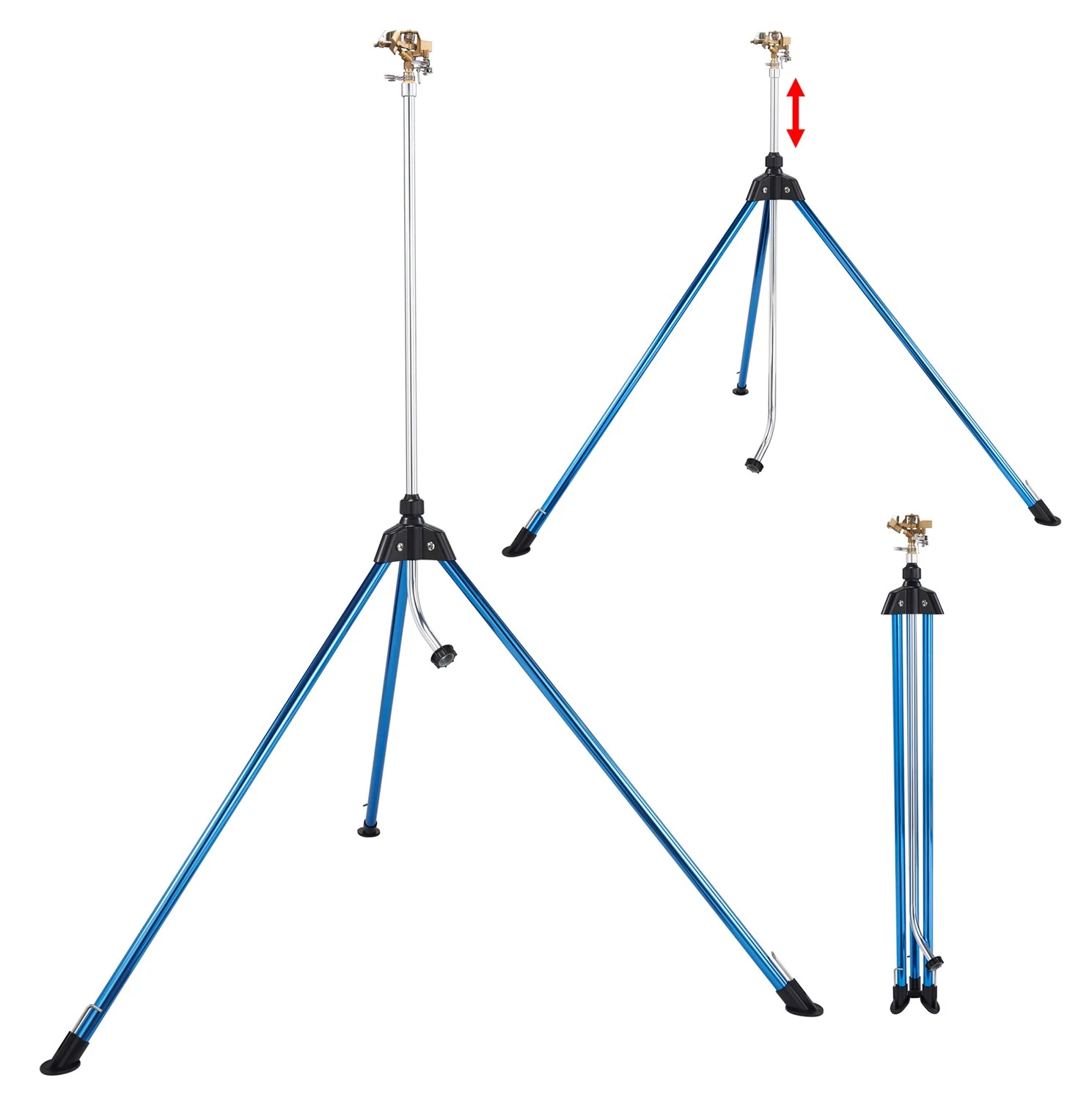 Dramm Tripod Sprinkler Impulse Head Blue — Single Unit