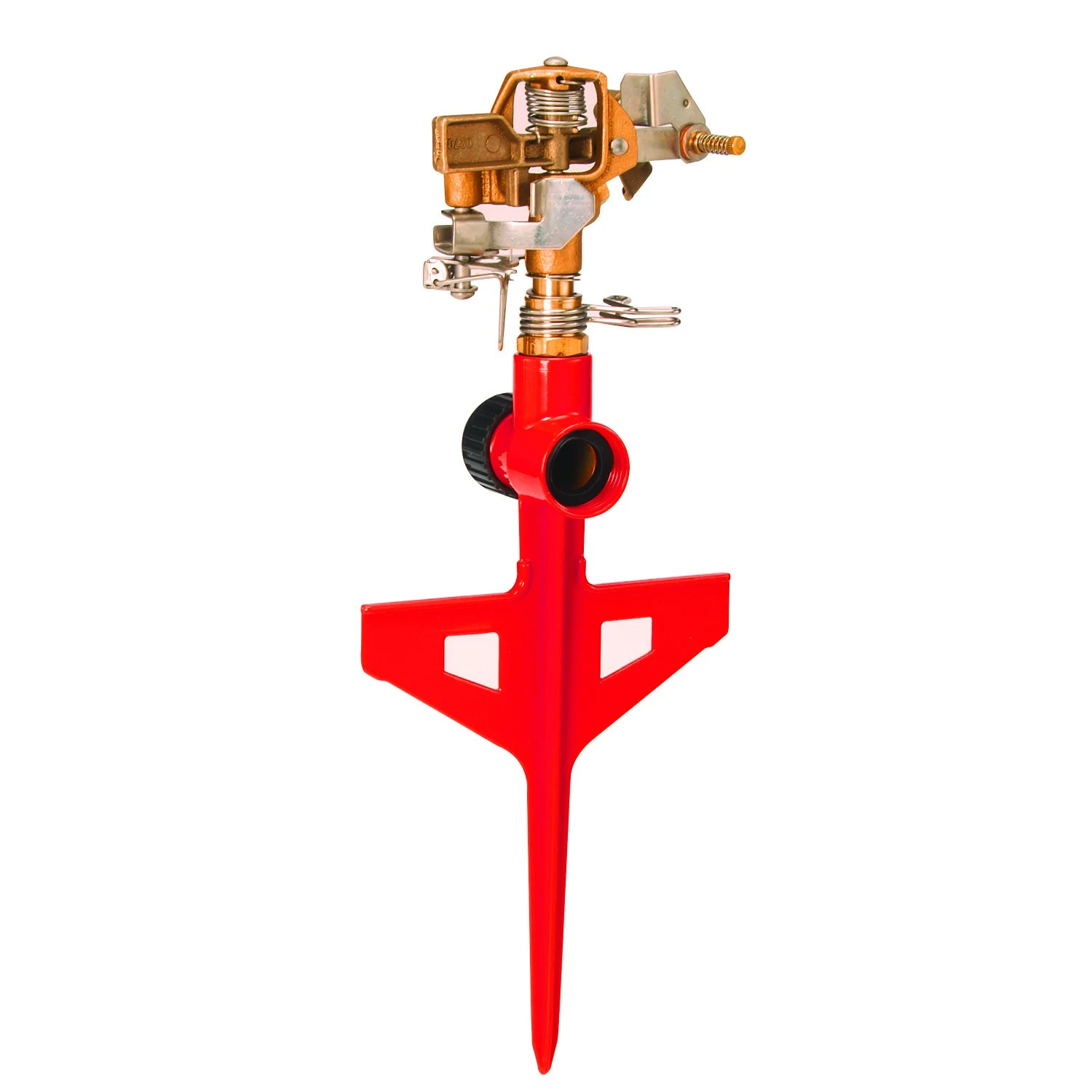 Dramm Colorstorm Impulse Stake Sprinkler Red — Single Unit