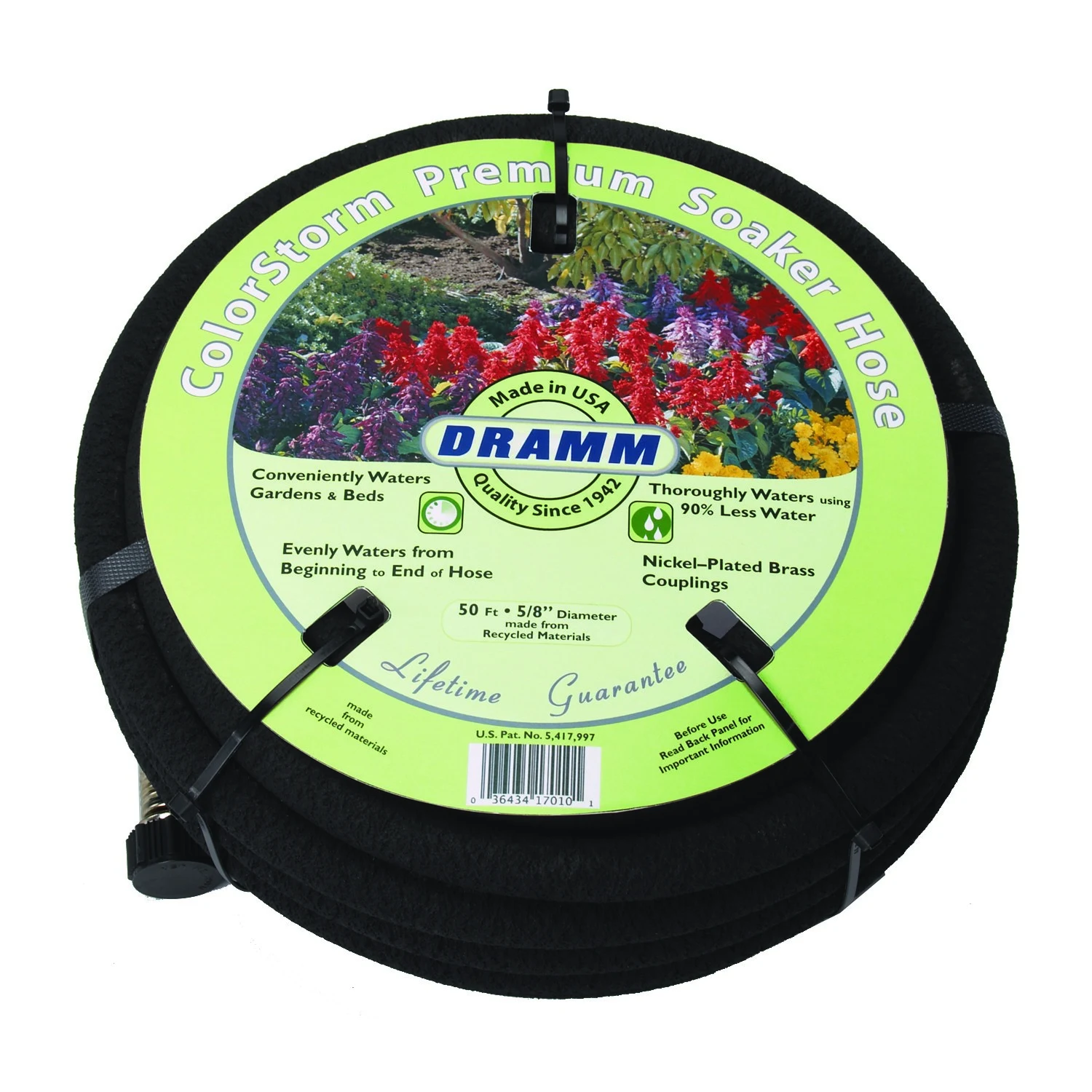Dramm 5/8"x25' Colorstorm Soaker Hose — Single Unit
