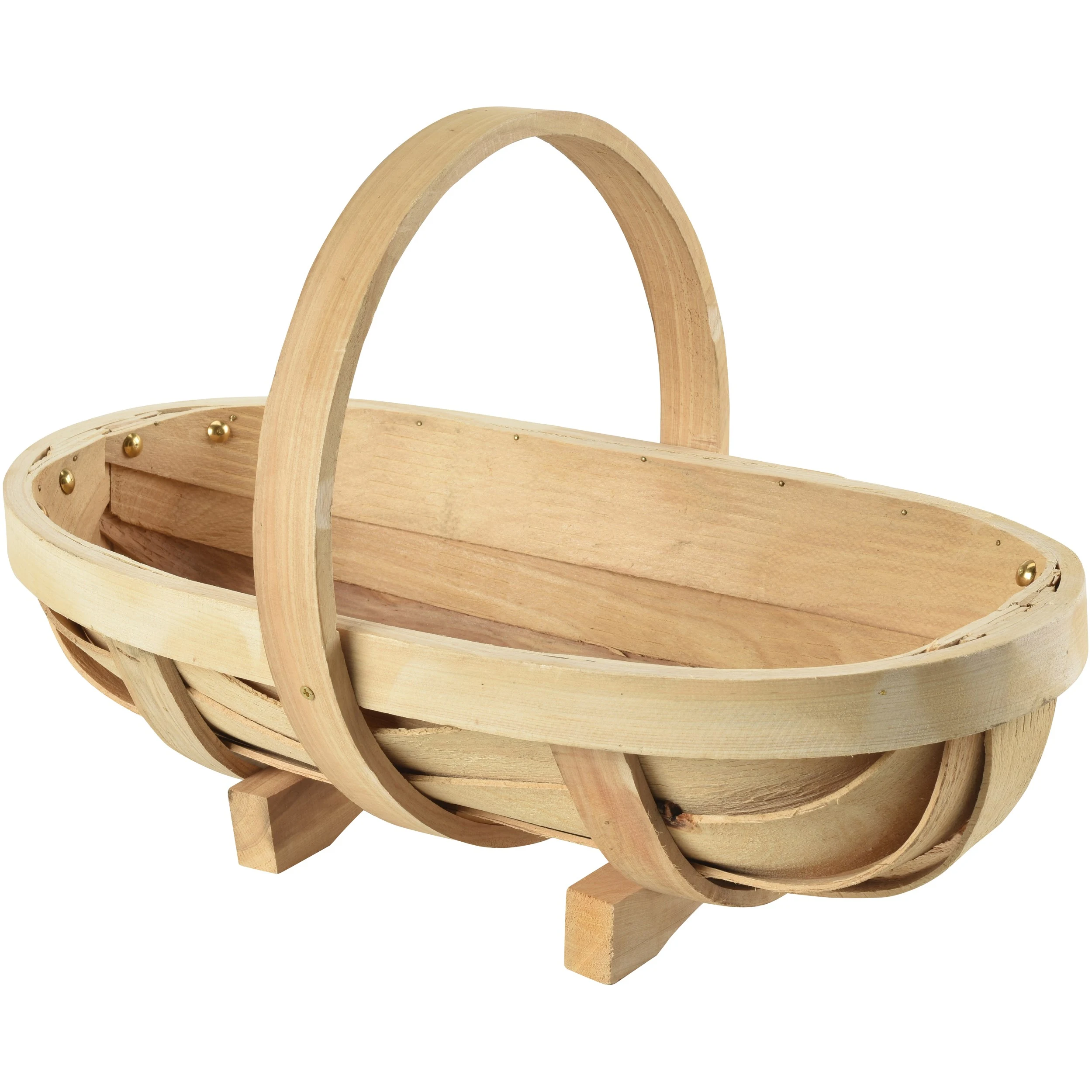 CORONA CLIPPER COMPANY Burgon & Ball Natural FSC Wood Large Trug — Single Unit
