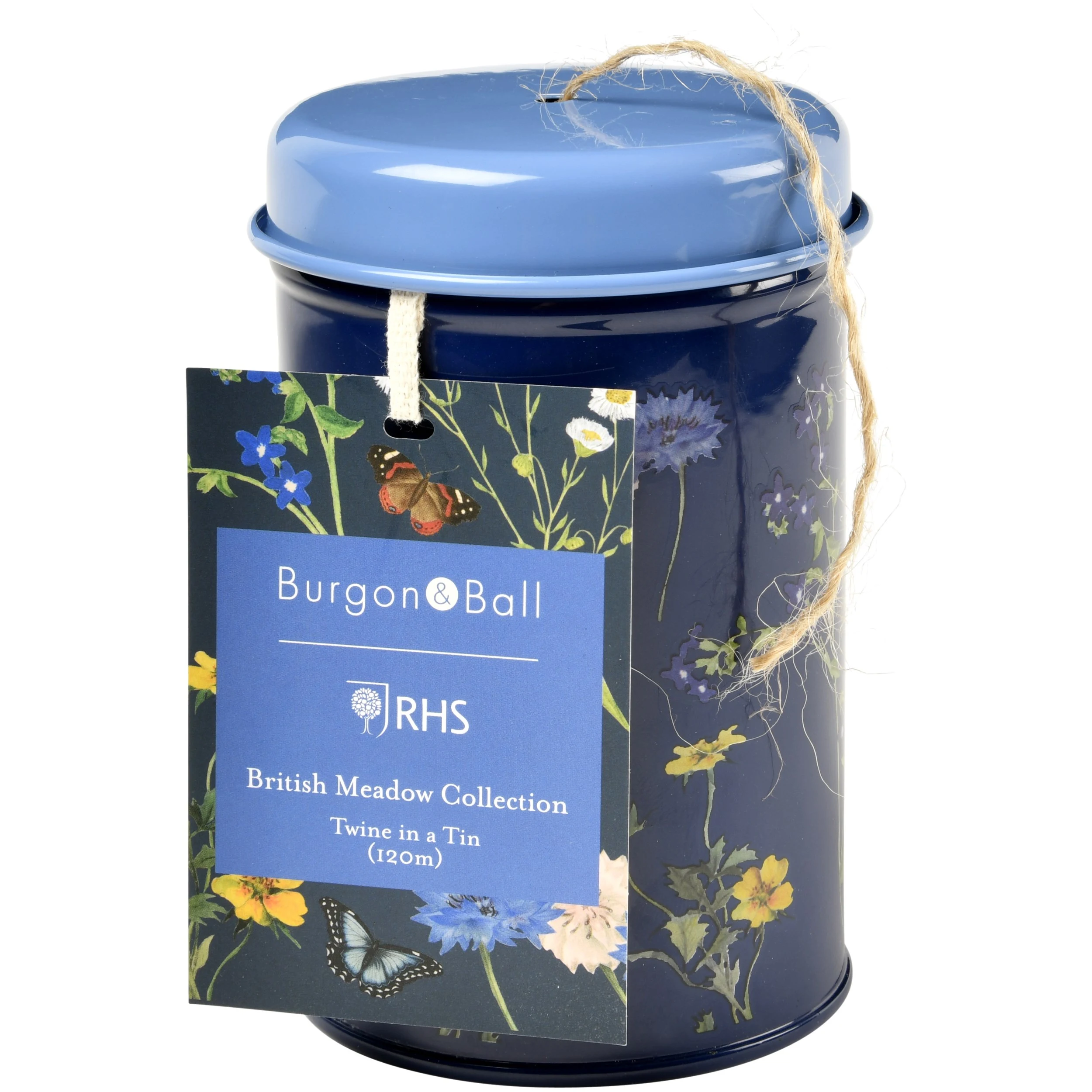 CORONA CLIPPER COMPANY Burgon & Ball RHS British Meadow Twine in a Tin — Single Unit