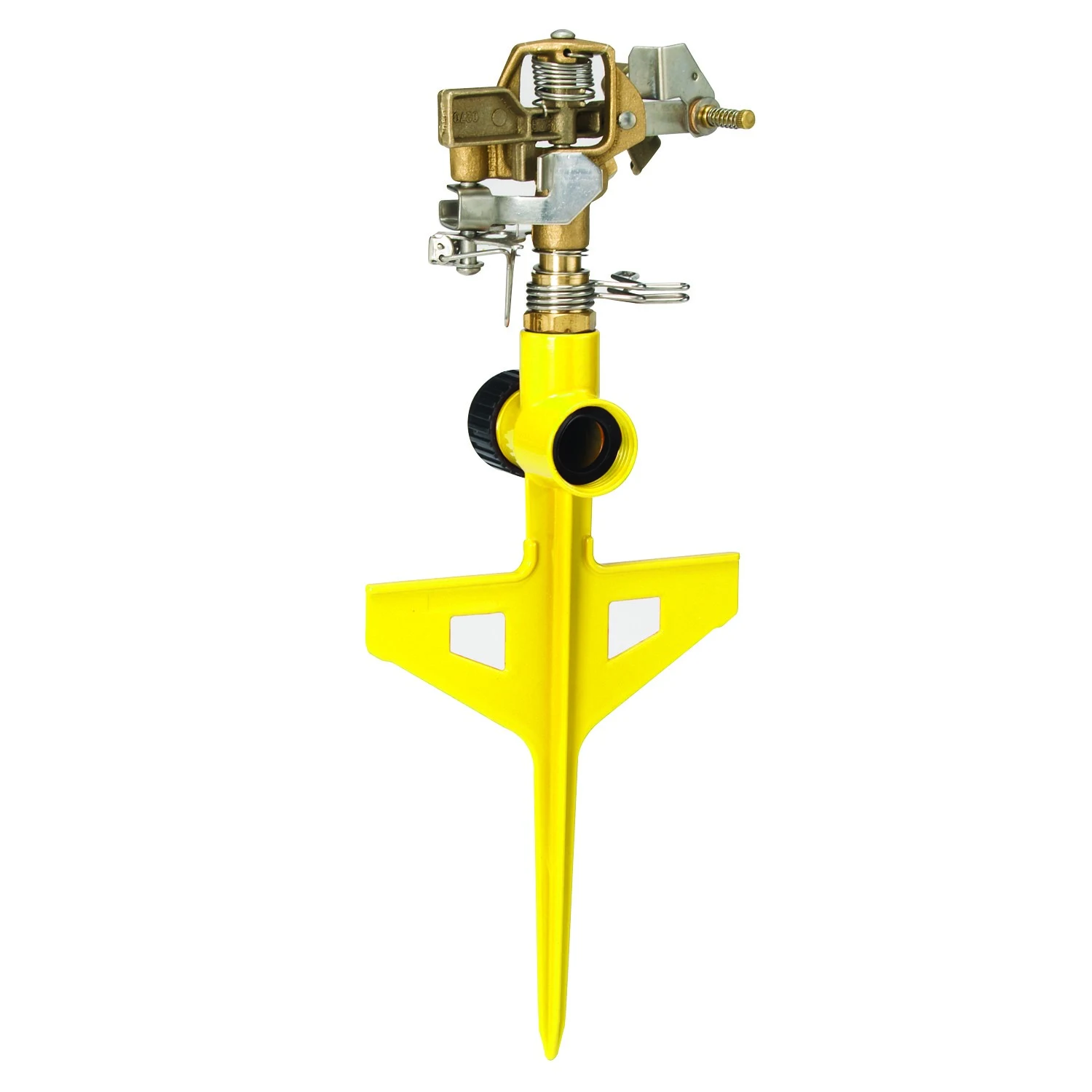 Dramm Colorstorm Impulse Stake Sprinkler Yellow — Single Unit