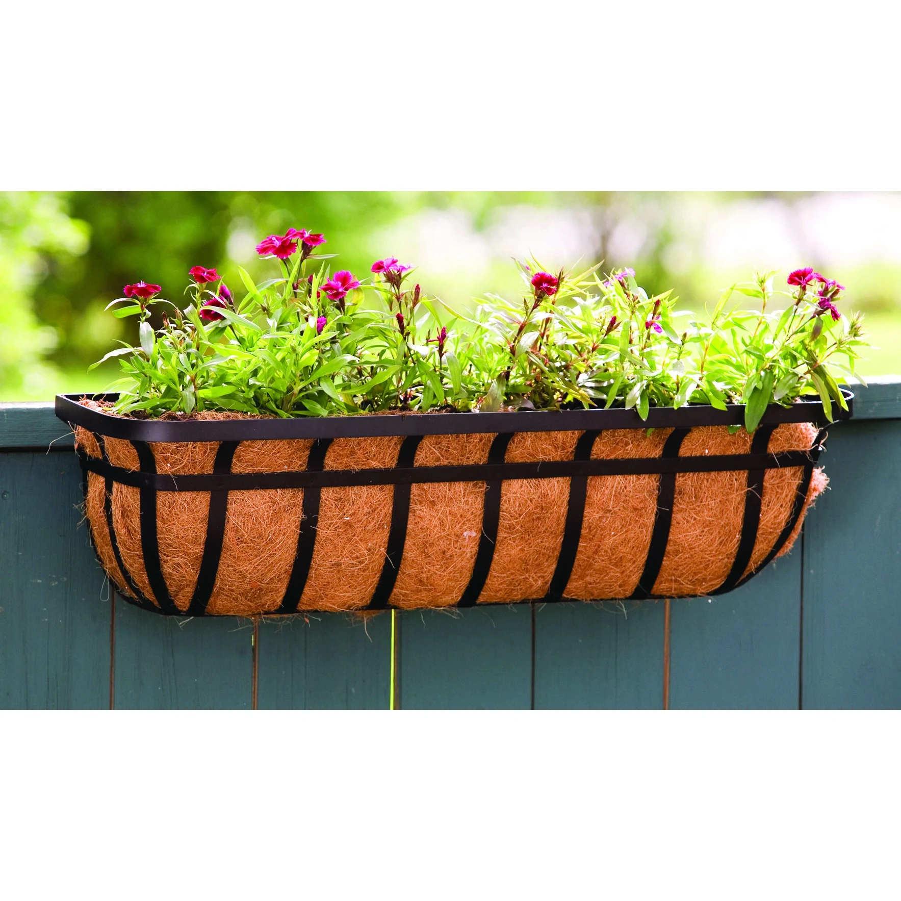 PANACEA PRODUCTS Panacea 30" Flat Iron Series Window / Deck Planter With Liner — Single Unit