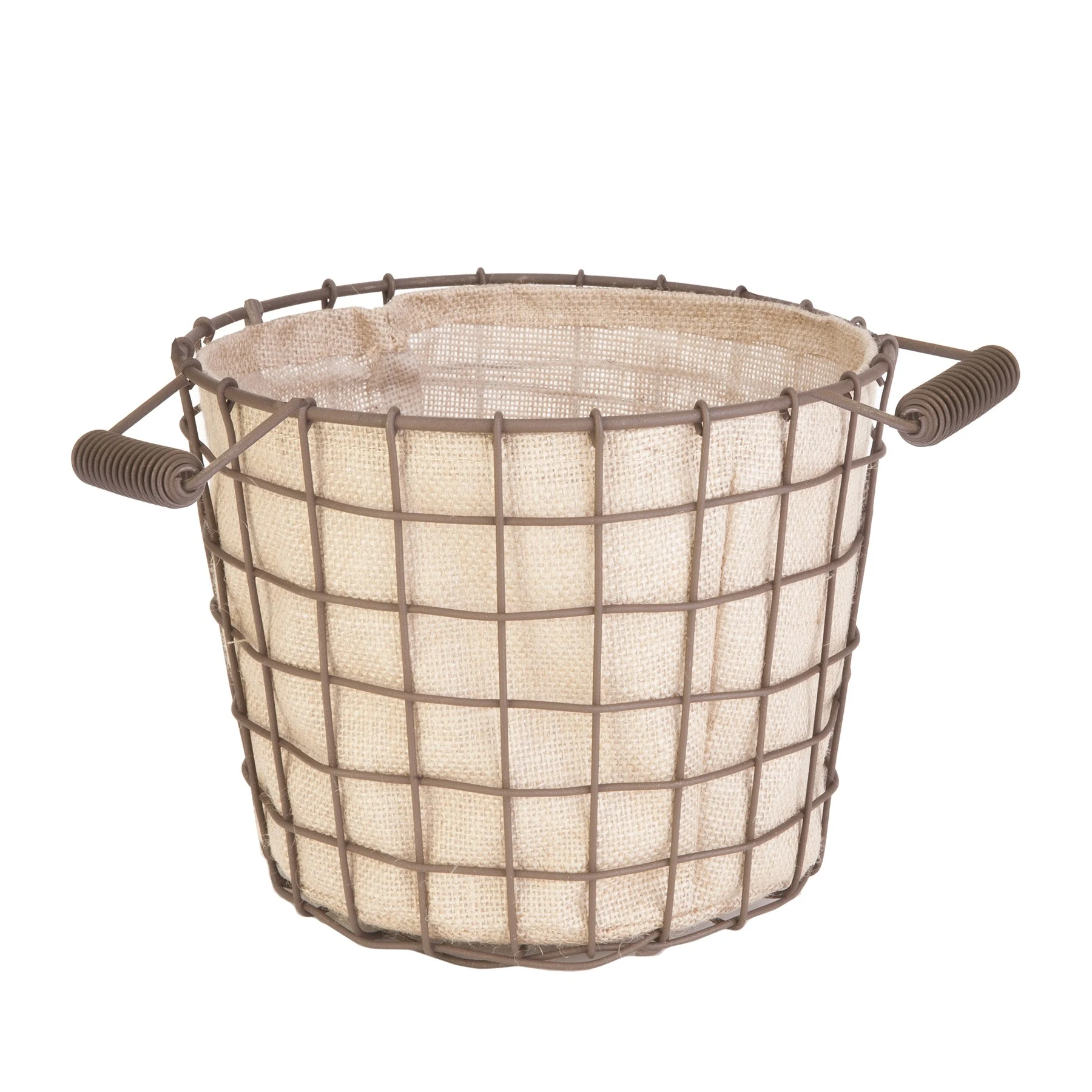 PANACEA PRODUCTS Panacea 10" Md Rust Woven Bushel Basket Burlap Liner — Single Unit