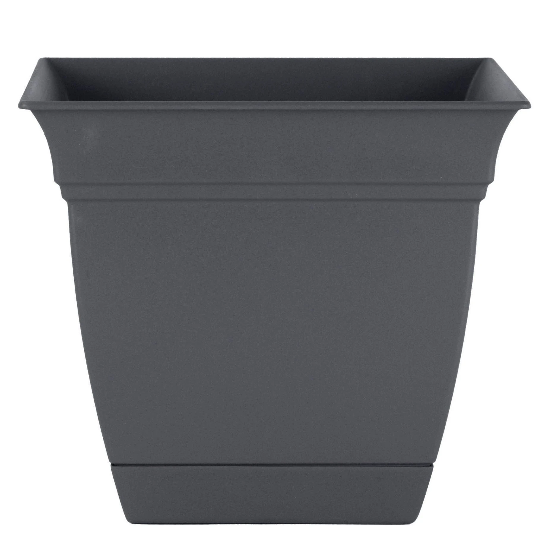 THE HC COMPANIES INC (MYERS) HC 12" Eclipse Square Planter Warm Gray — Single Unit