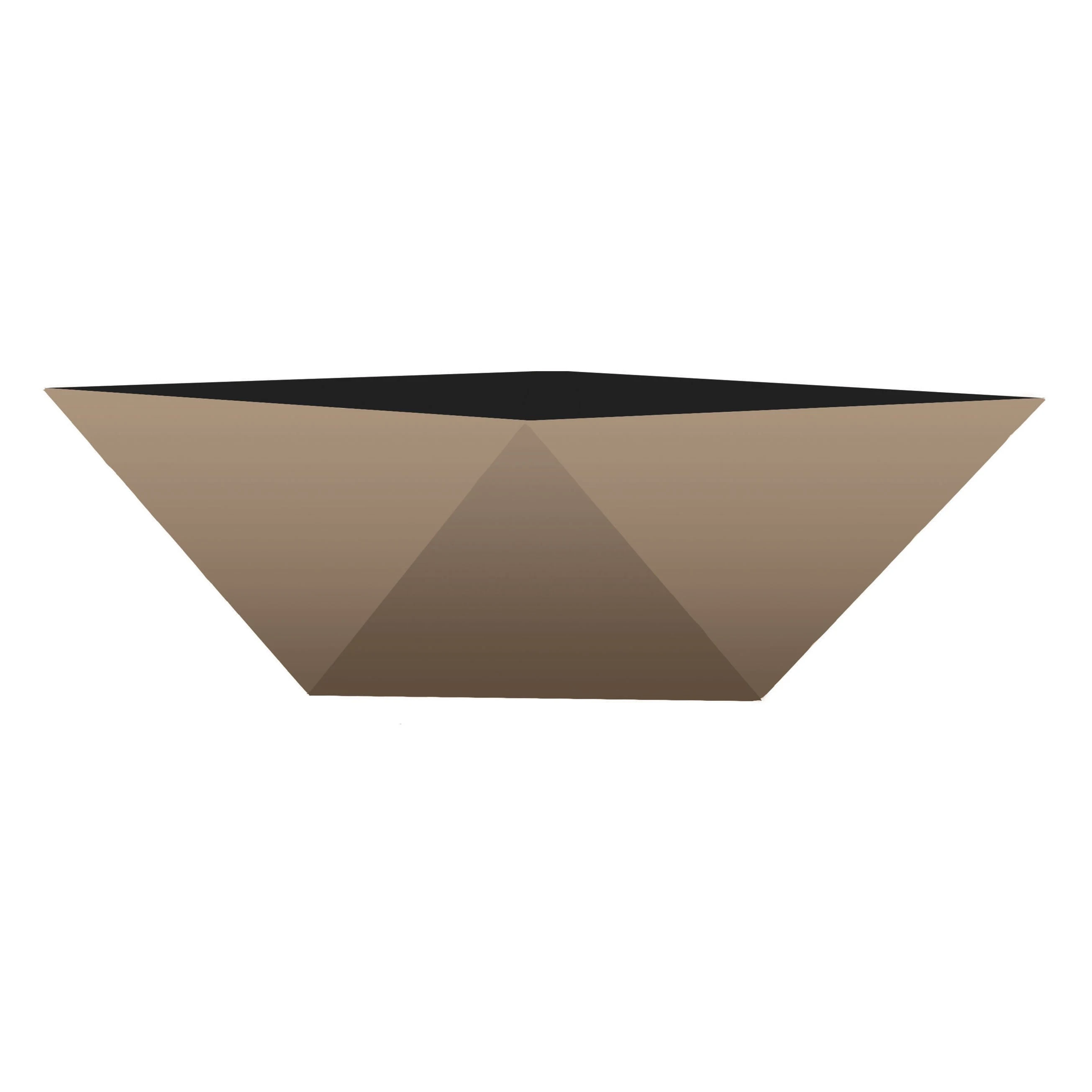 THE HC COMPANIES INC (MYERS) HC 6" Deco Faceted Bowl Artisan Taupe — Single Unit