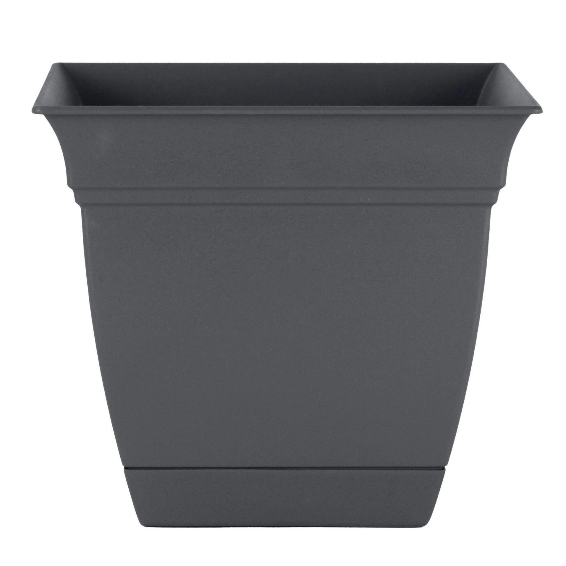 THE HC COMPANIES INC (MYERS) HC 10" Eclipse Square Planter Warm Gray — Single Unit