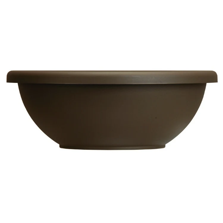 THE HC COMPANIES INC (MYERS) HC 22" Garden Bowl Planter Chocolate w/ Removable Drain Plugs Akro Mils — Single Unit