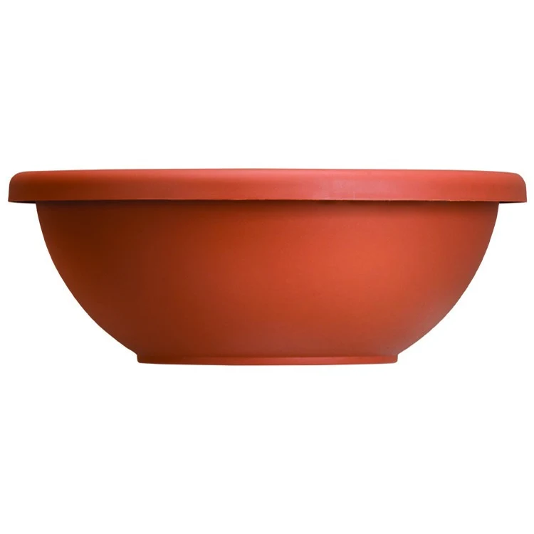 THE HC COMPANIES INC (MYERS) HC 22" Garden Bowl Planter Clay w/ Removable Drain Plugs Akro Mils — Single Unit