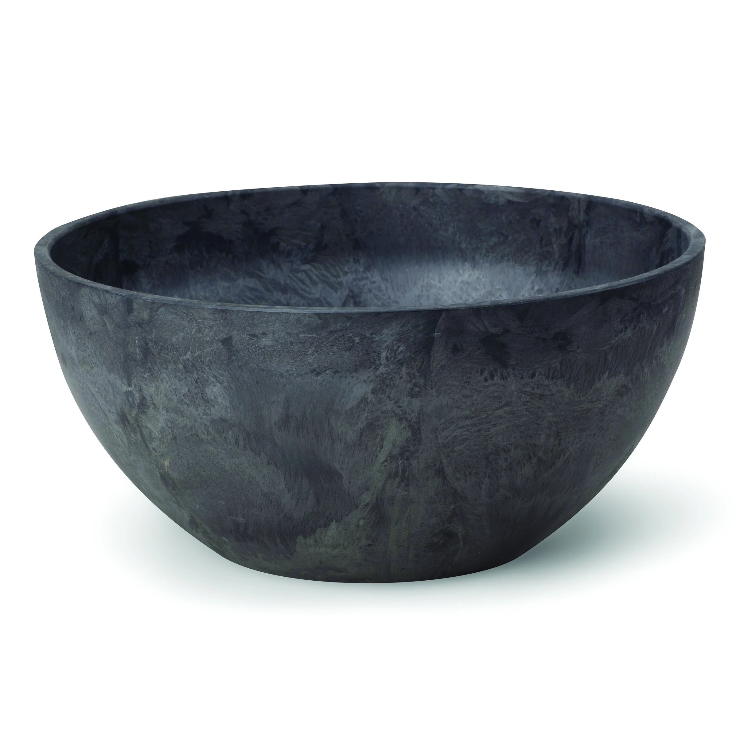 NOVELTY MANUFACTURING COM ArtStone 12" Napa Bowl Black — Single Unit