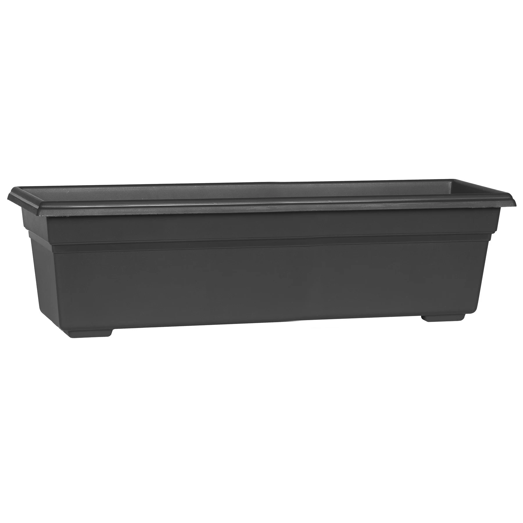 NOVELTY MANUFACTURING COM Countryside 24" Flowerbox Black — Single Unit