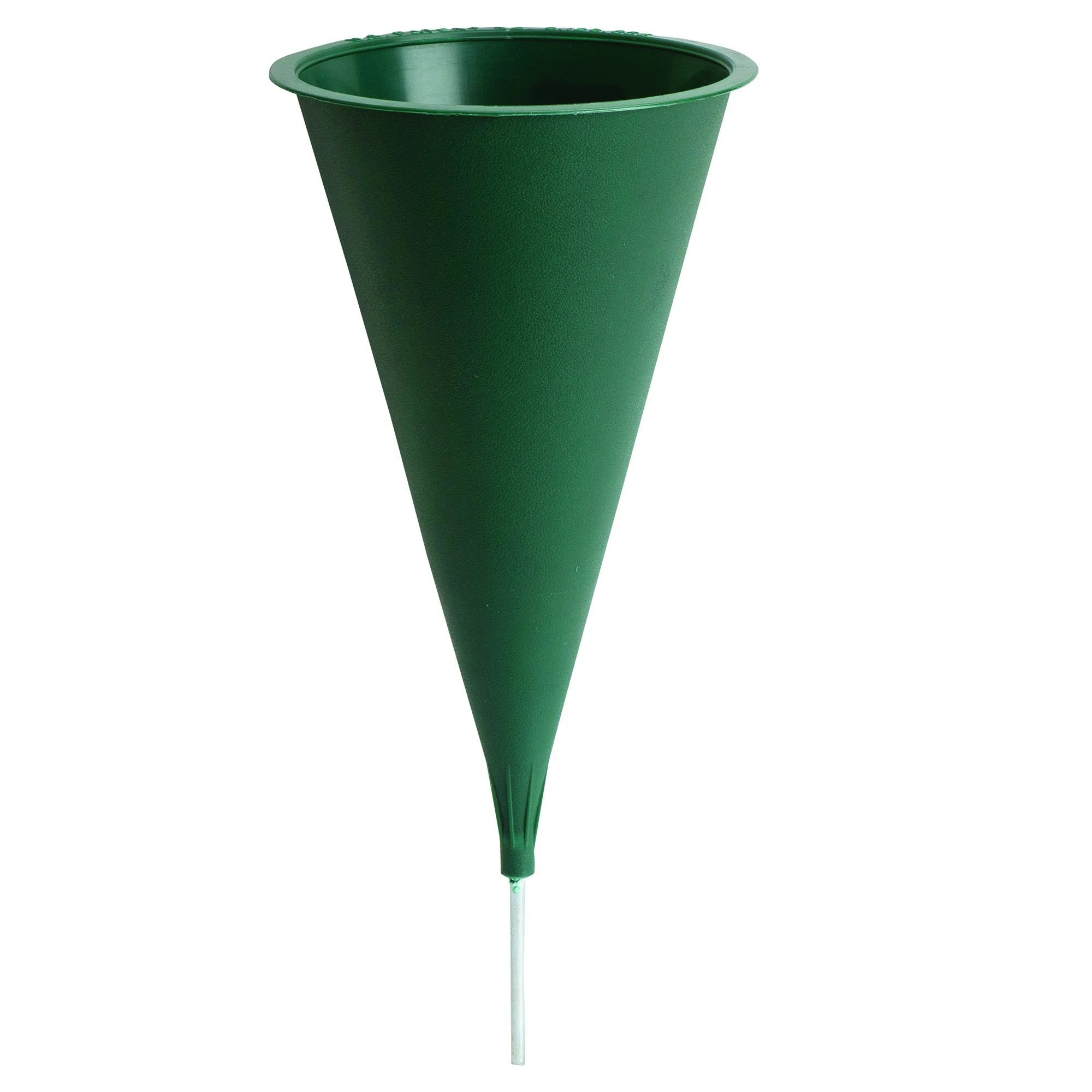 NOVELTY MANUFACTURING COM Memorial Vase Plain Cone Green — Single Unit
