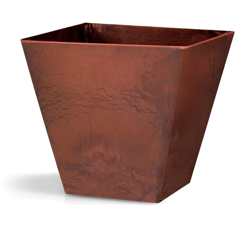 NOVELTY MANUFACTURING COM ArtStone Ella 8" Square Planter Rust — Single Unit