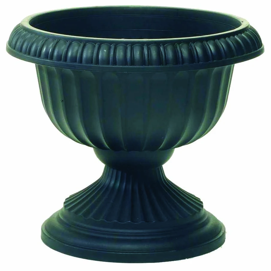 NOVELTY MANUFACTURING COM Grecian 12" Urn Black — Single Unit