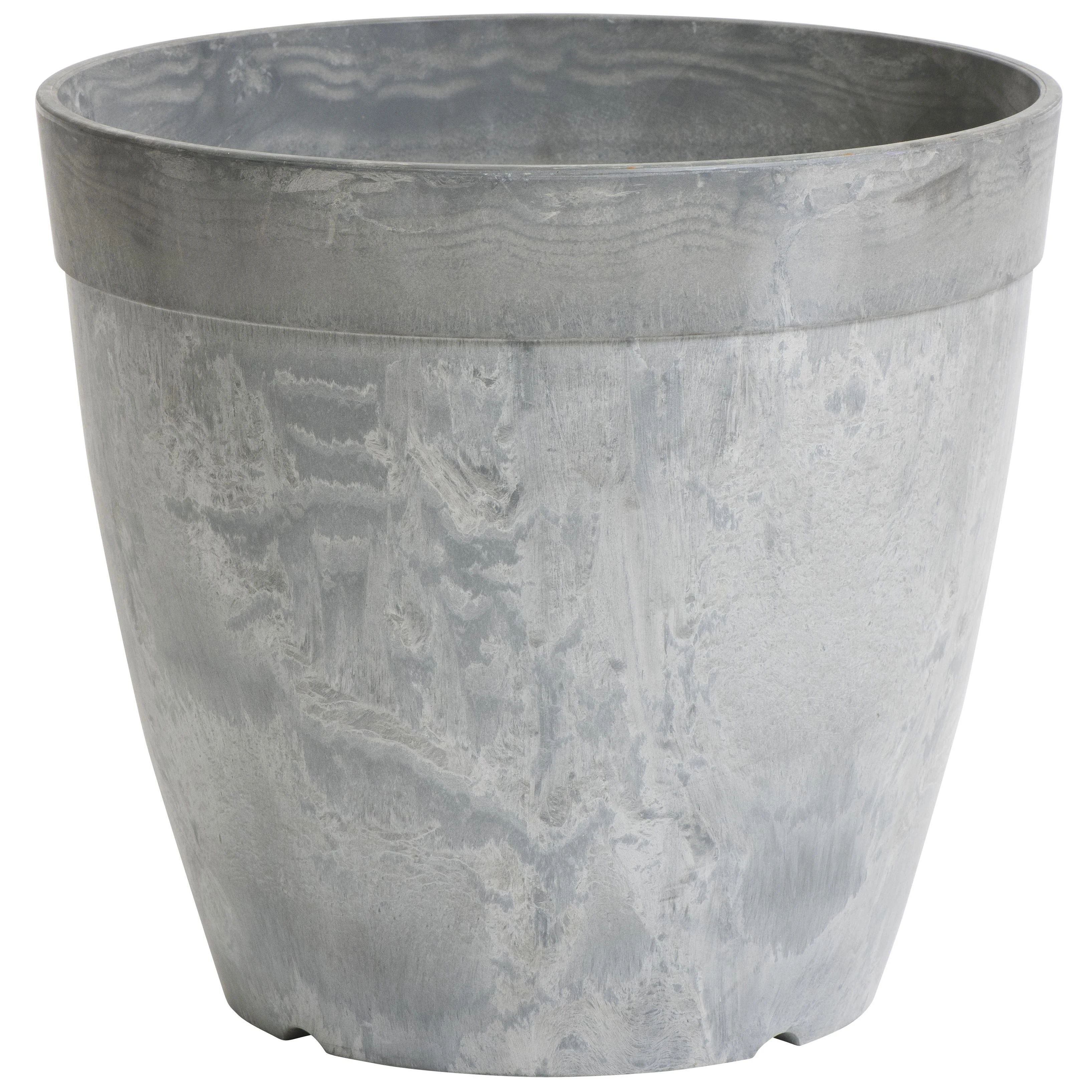 NOVELTY MANUFACTURING COM ArtStone 8" Round Dolce Planter Grey — Single Unit