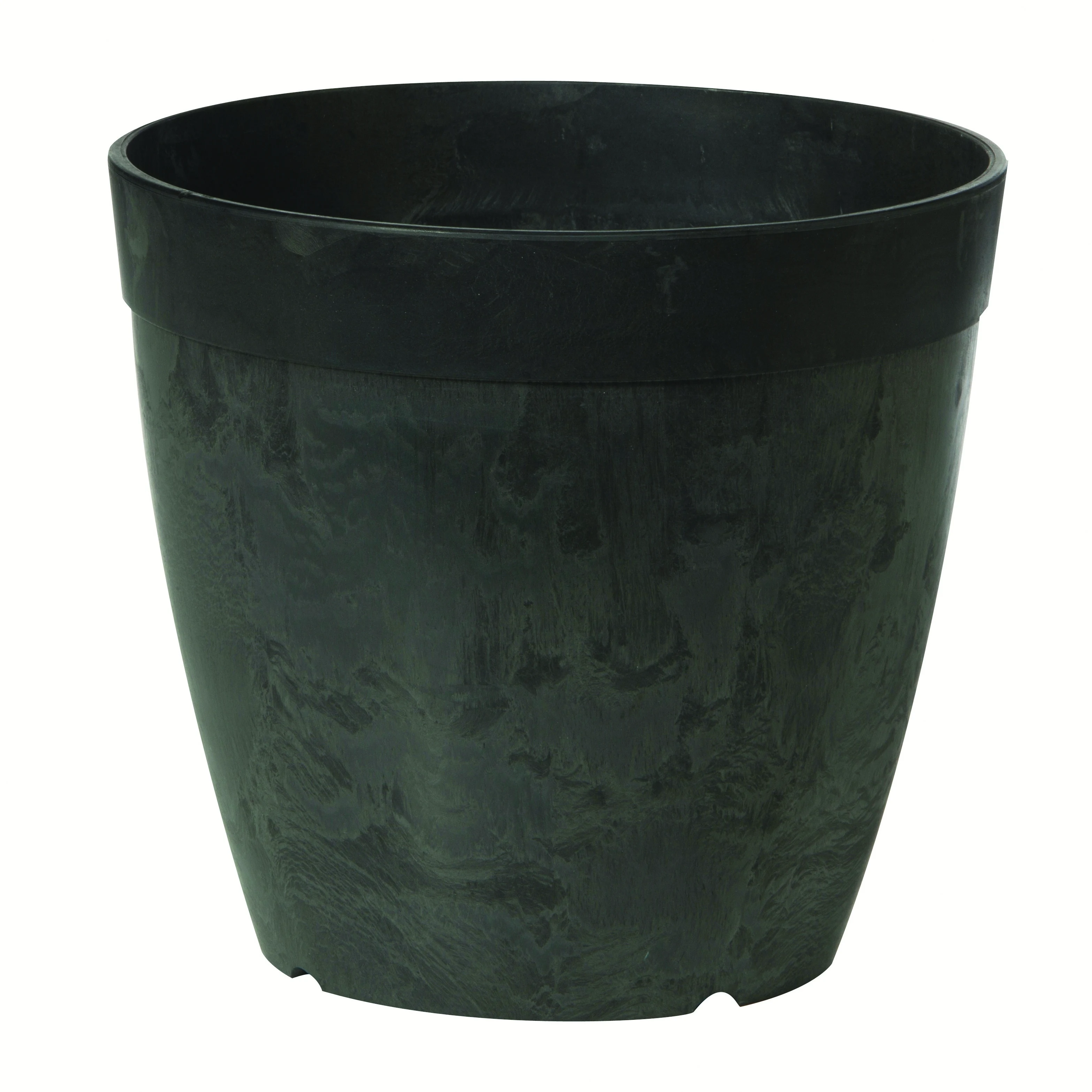 NOVELTY MANUFACTURING COM ArtStone 8" Round Dolce Planter Black — Single Unit