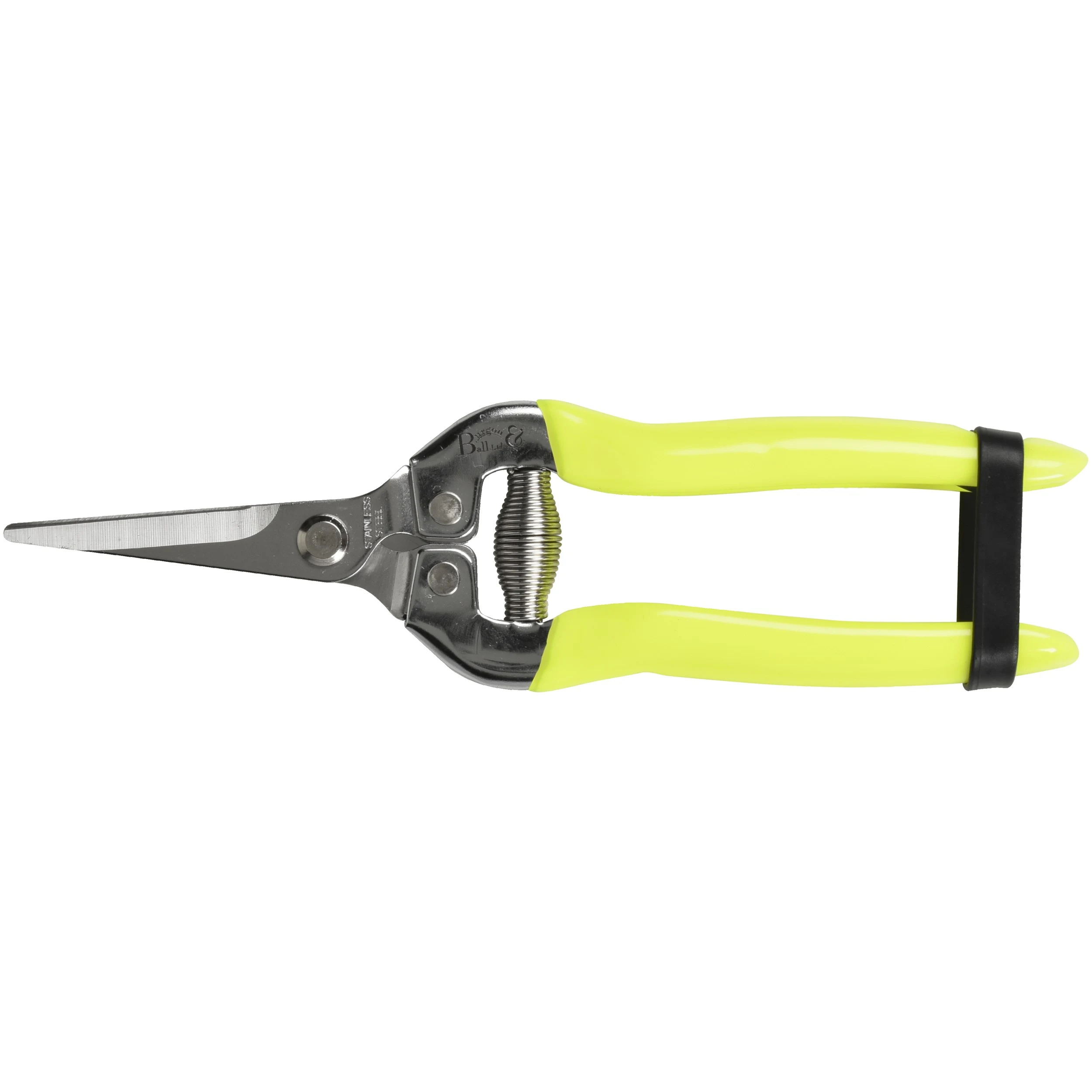 CORONA CLIPPER COMPANY Burgon & Ball RHS Florabrite Flower & Harvesting Snip Neon Yellow — Single Unit